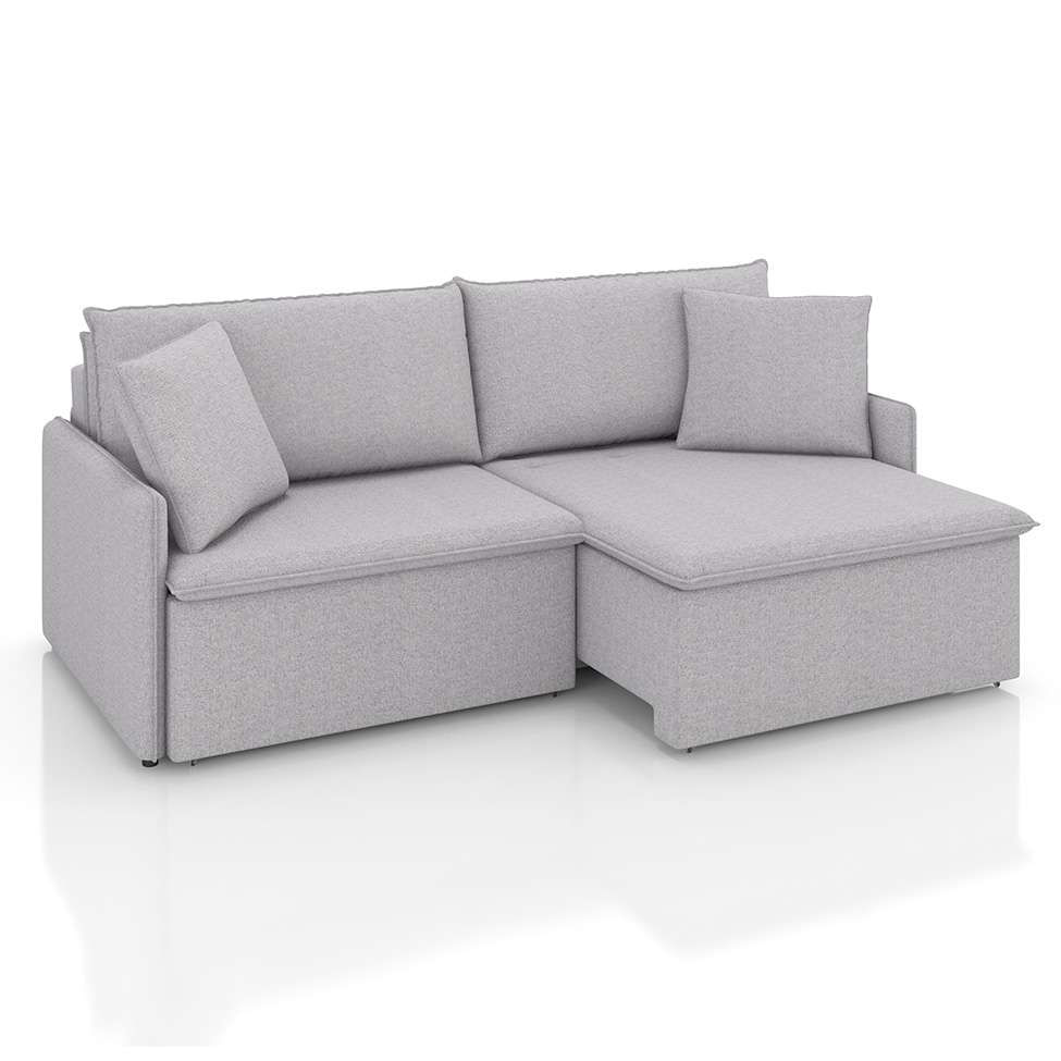 Sofá 3 Lugares Retrátil e Reclinável Stilo Linho Prata 194 cm em Promoção | Ofertas na Americanas