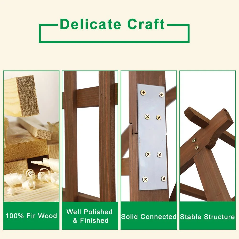 UBesGoo Garden Arbor Wooden for Climbing Plants