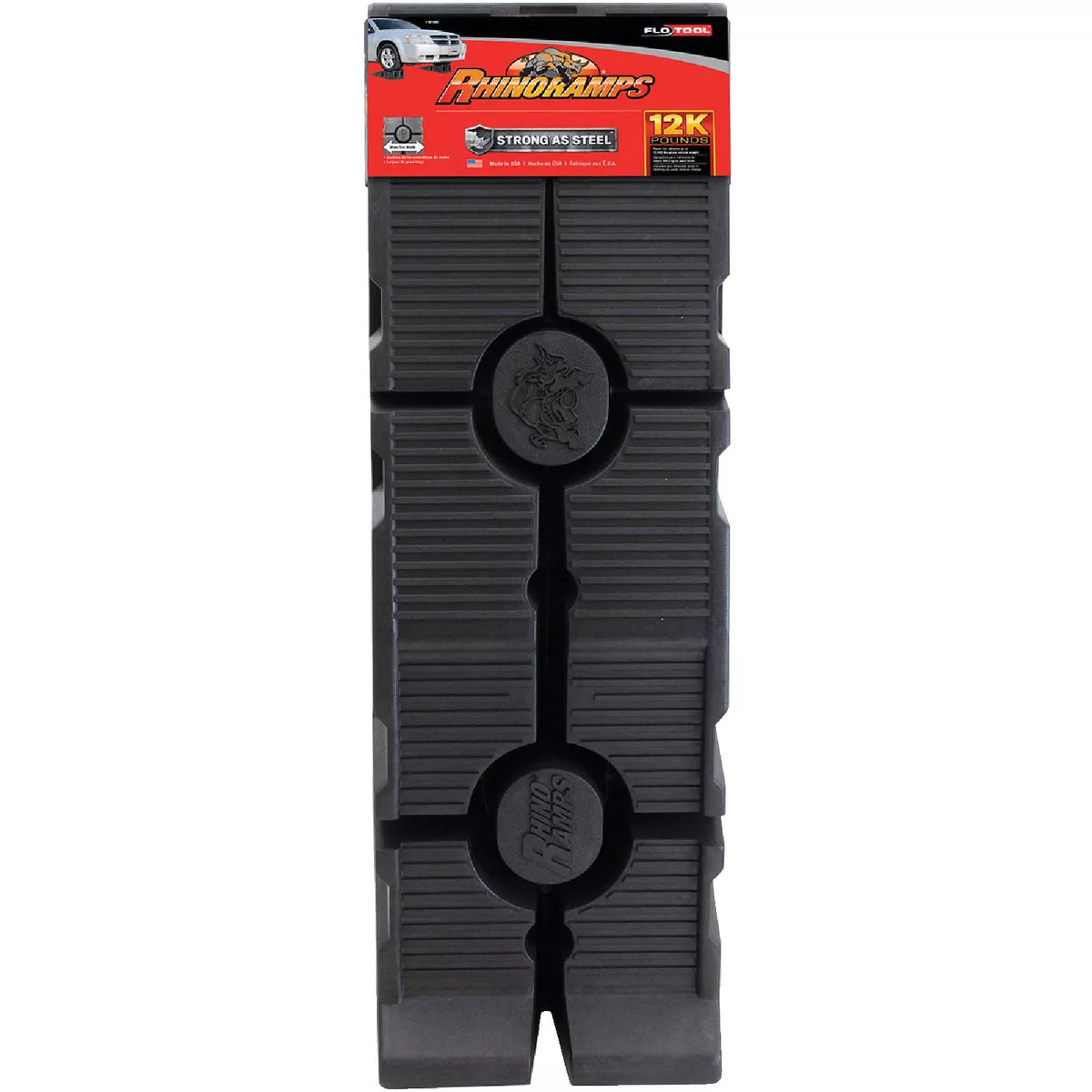 FloTool RhinoRamps 12 In. W x 36 In. L 12,000 Lb. Auto Ramp, Pair