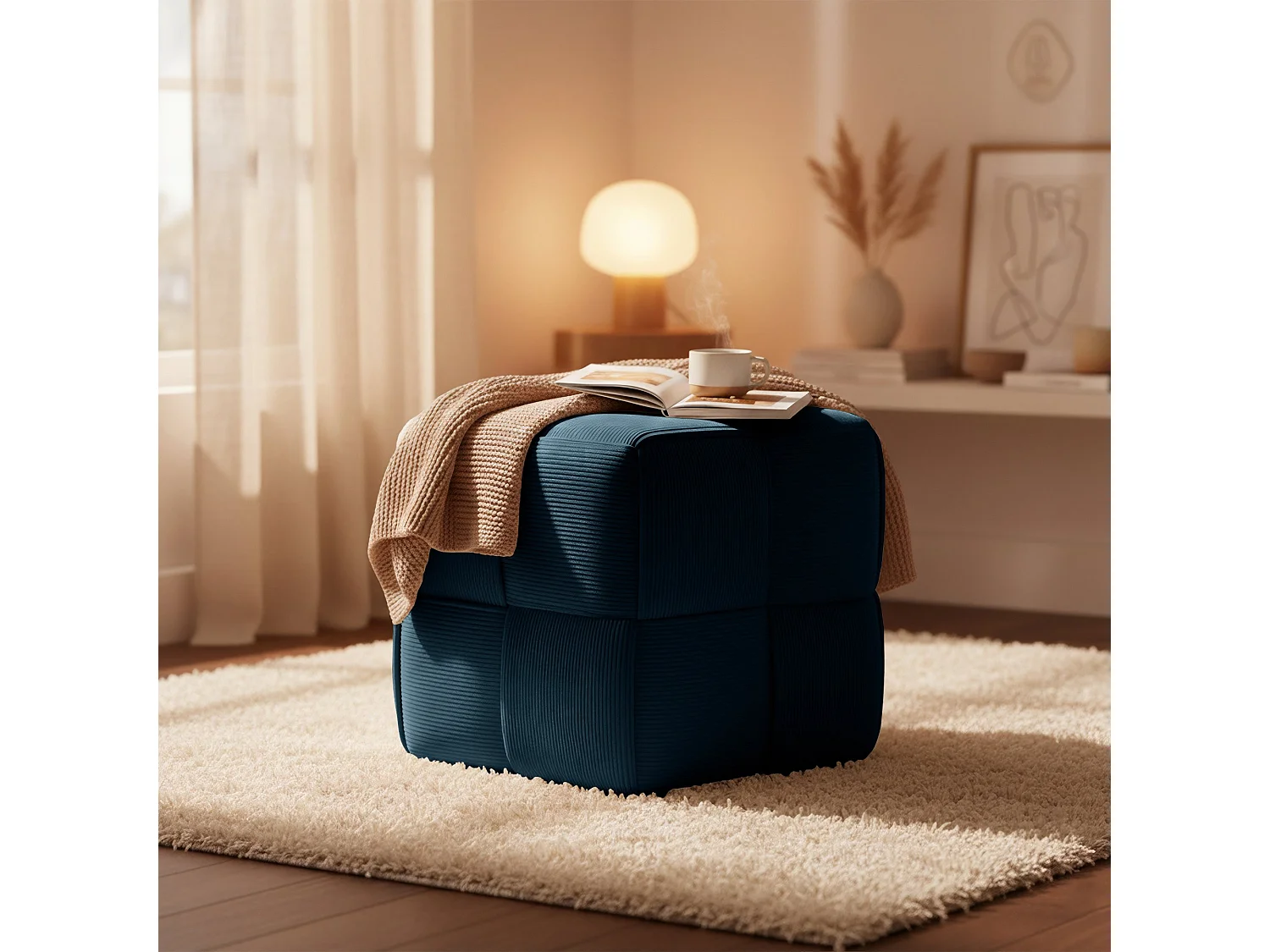 Tabouret - Cordon & Blanc - Bleu foncé - Forinta