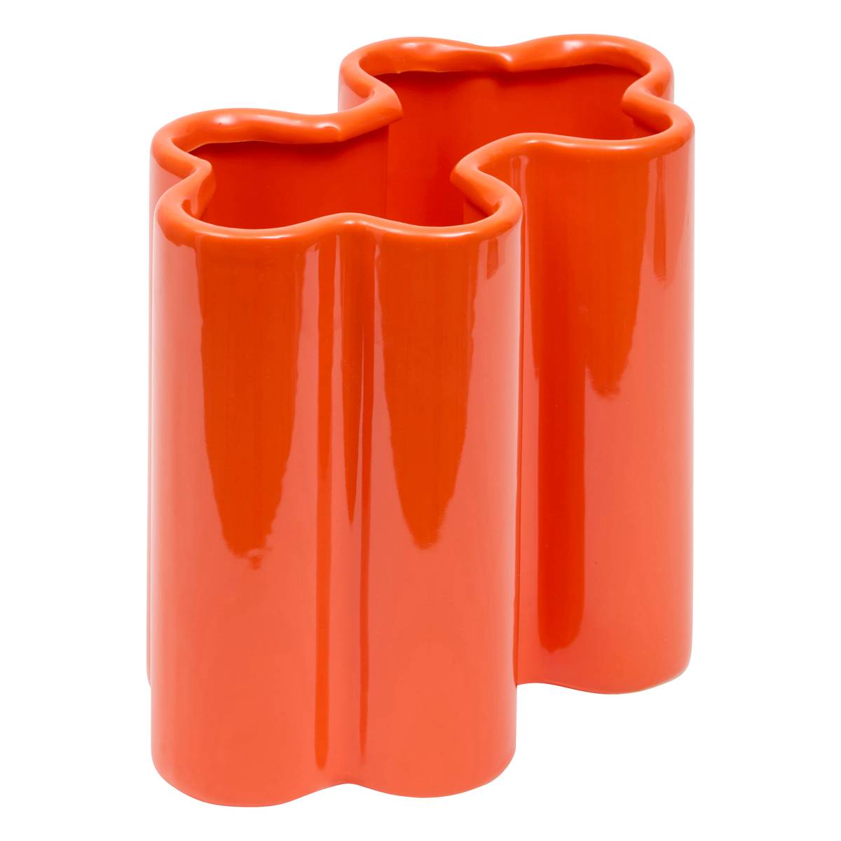 Vase "Flow" Orange, H.17,2 cm