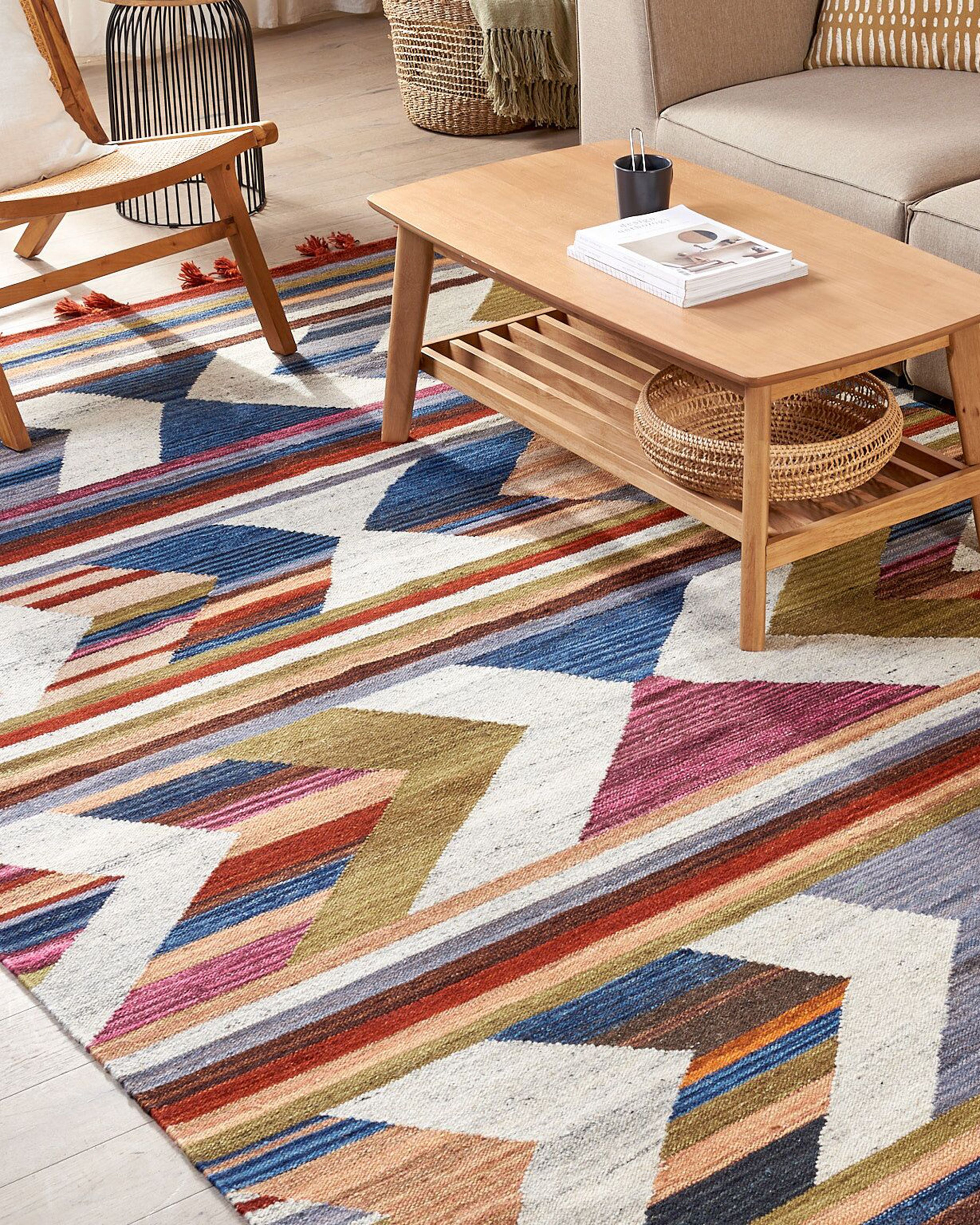 Rug MRGASHAT Multicolour 200 x 300 cm Wool Kilim