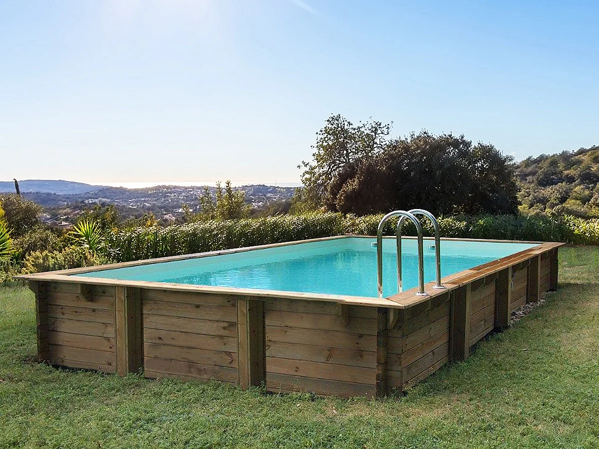 Piscine bois en kit rectangle 