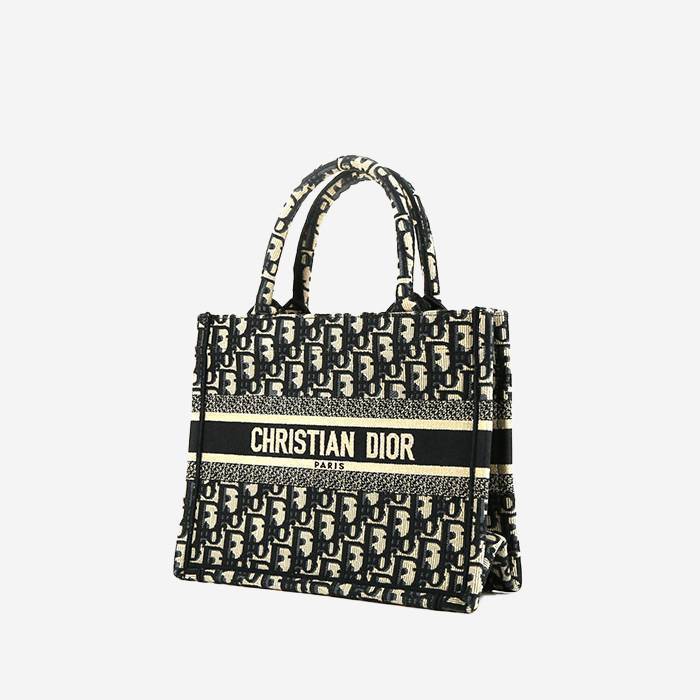 Dior Book Tote small model shopping bag in blue monogram canvas Oblique