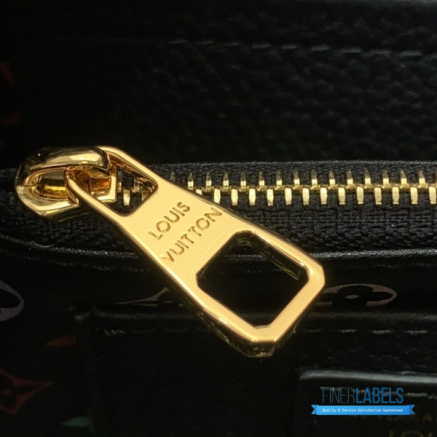 Black Pebbled Leather Mini Handbag with Gold Chain & Monogram Strap1:1High-quality replica
