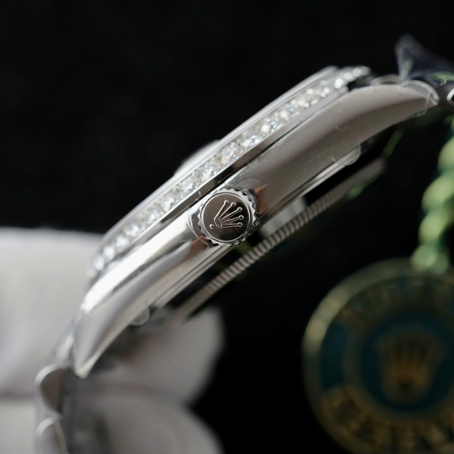 Rolex Day-Date Best Replica Watch Meteorite Dial Moissanite Diamonds Custom 40mm - Top club