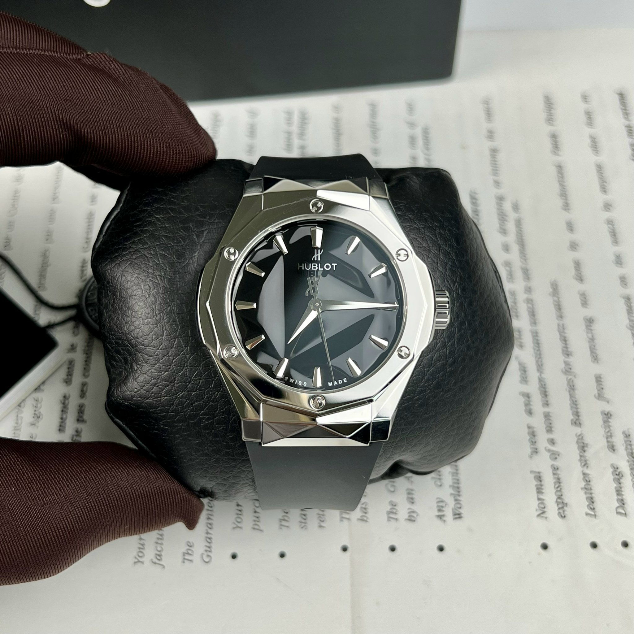 Hublot Replica 1:1 Watch Classic Fusion Orlinski Titanium Black Dial HB Factory 40mm - Elite Watch Atelier