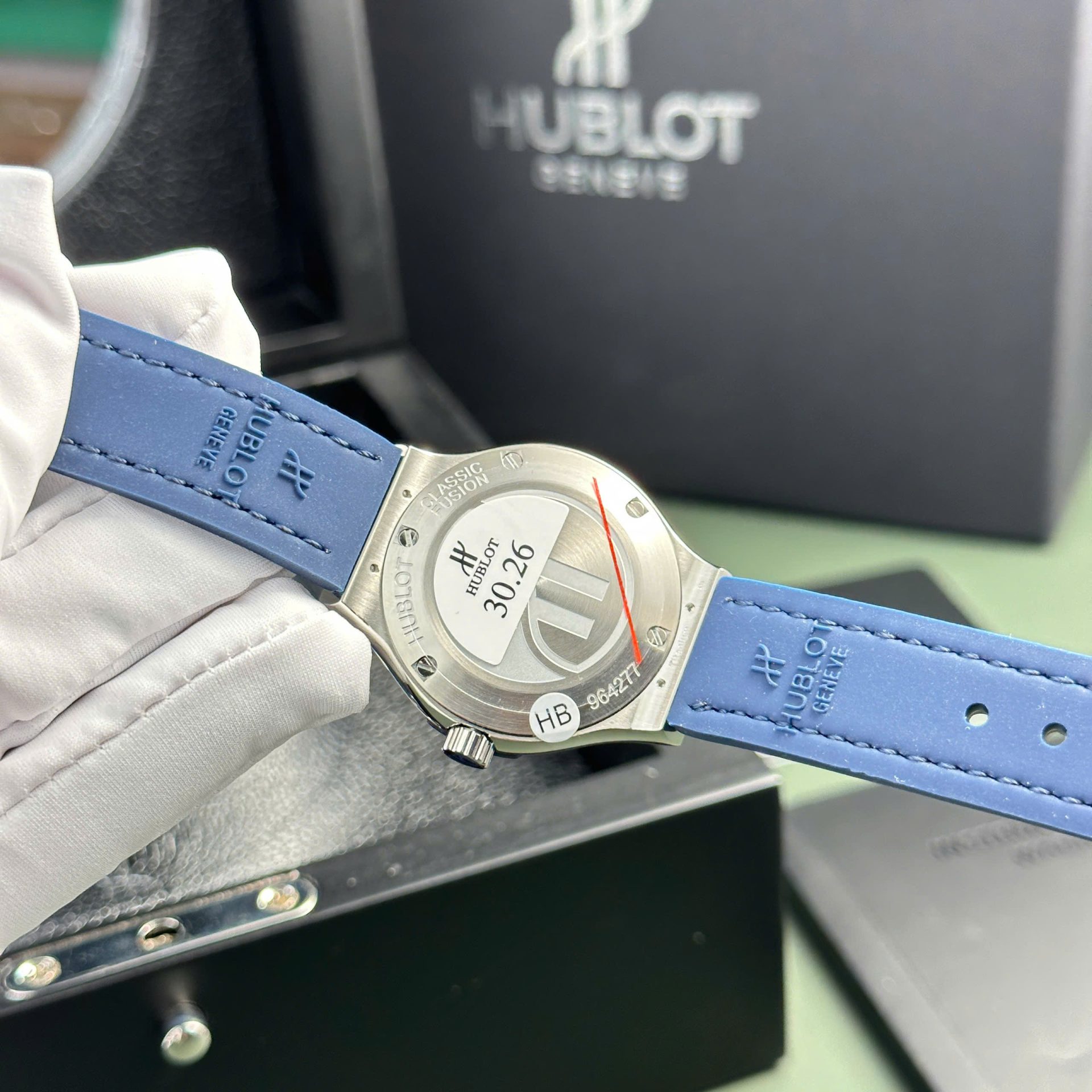 Hublot Classic Fusion Replica Watches Womens Blue HB Factory 33mm - Top club