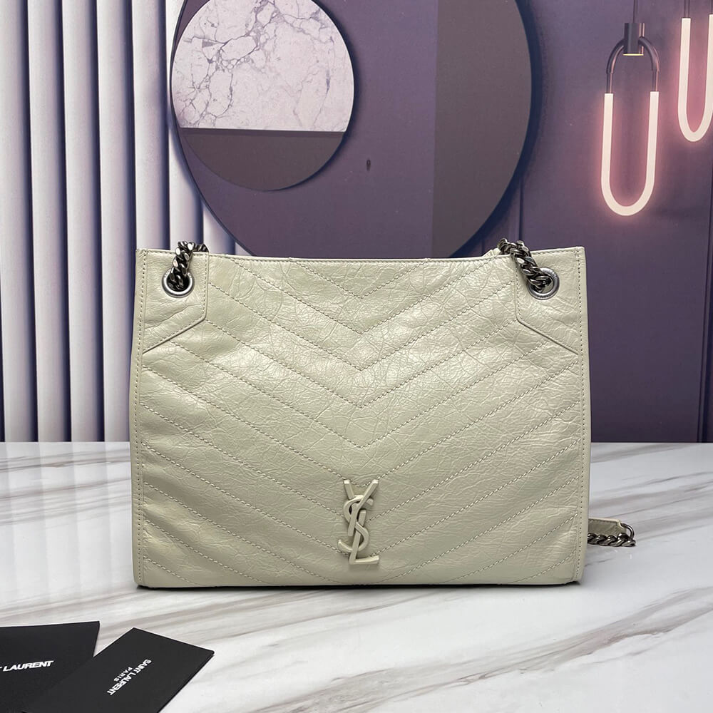 YSL Niki Shopping Bag in Vintage Leather1:1High-quality replica