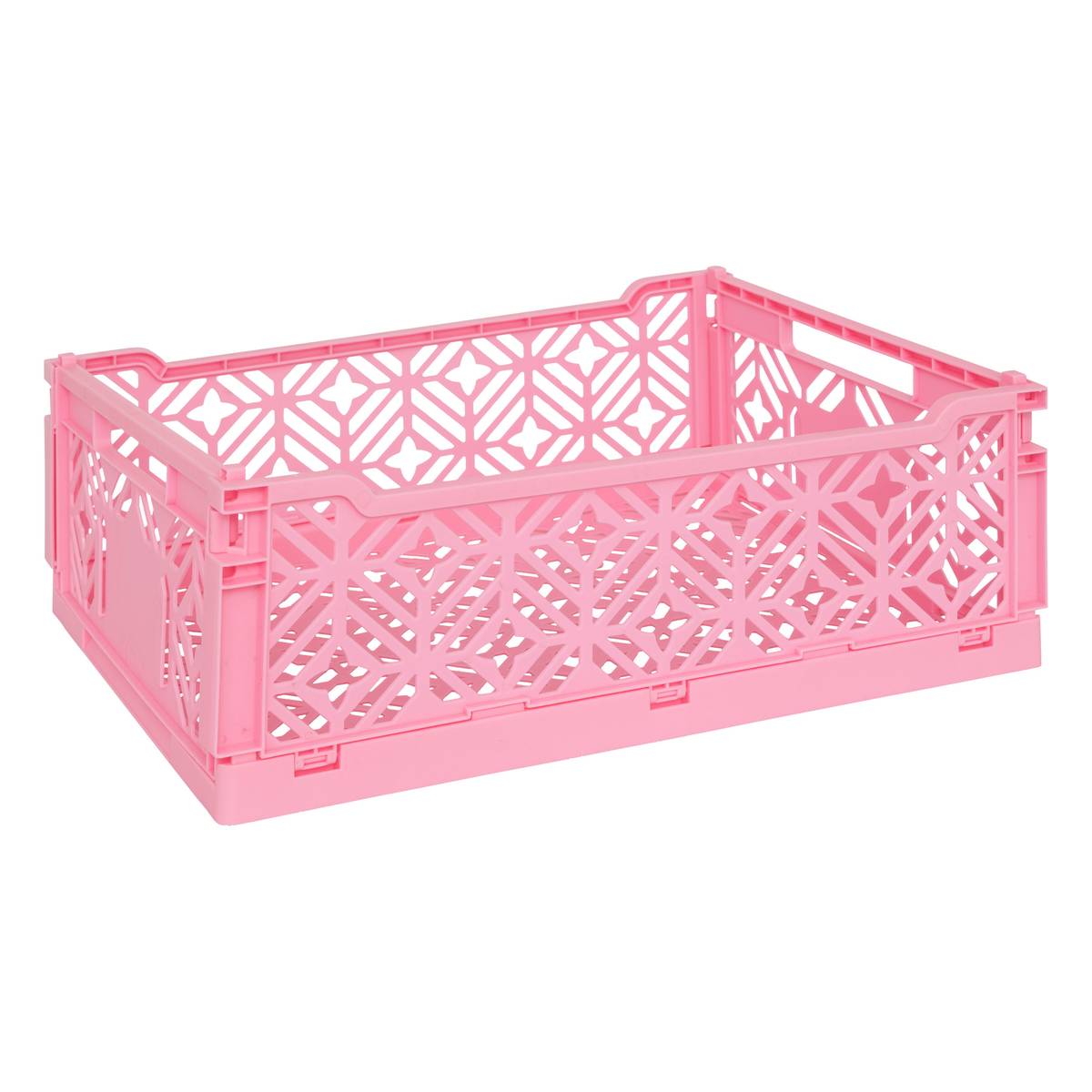 Folding crate "Arry" Rose, 40x30x15 cm