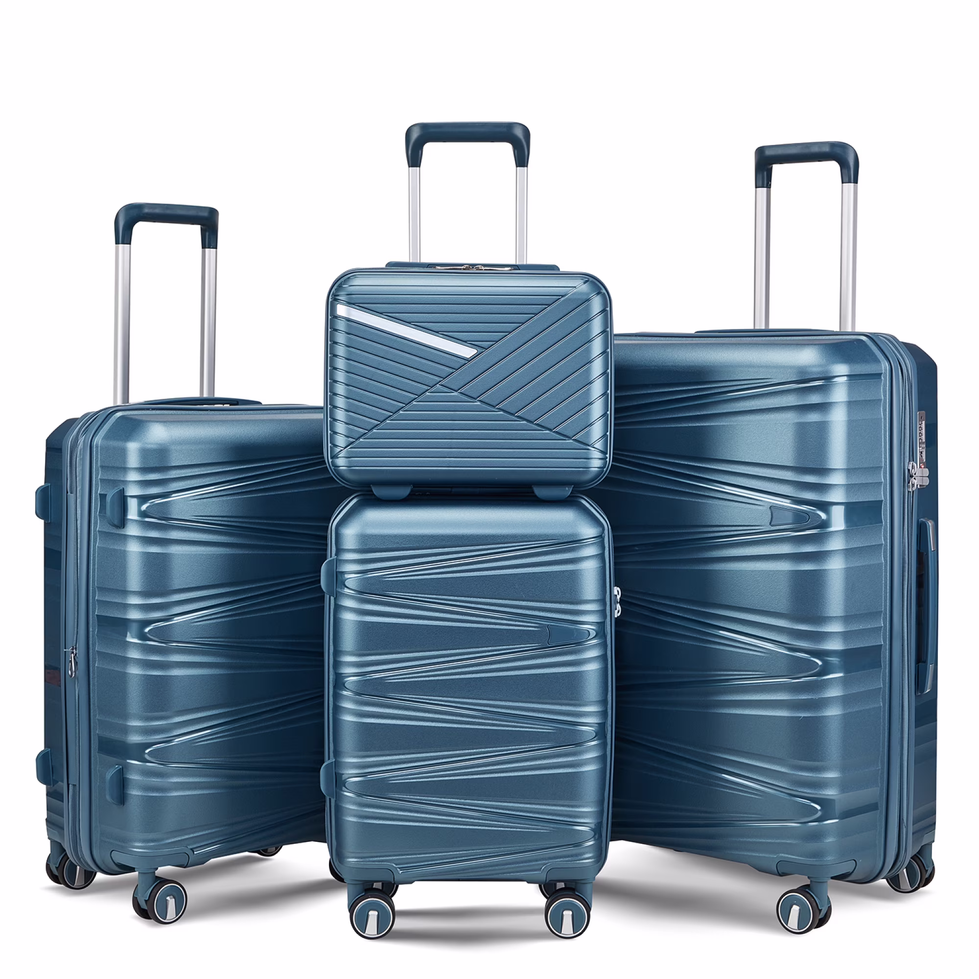 Luggage 4 Piece Sets(14/20/24/28), Hard Shell Lightweight TSA Lock Carry on Expandable Suitcase with Spinner Wheels - Image 3