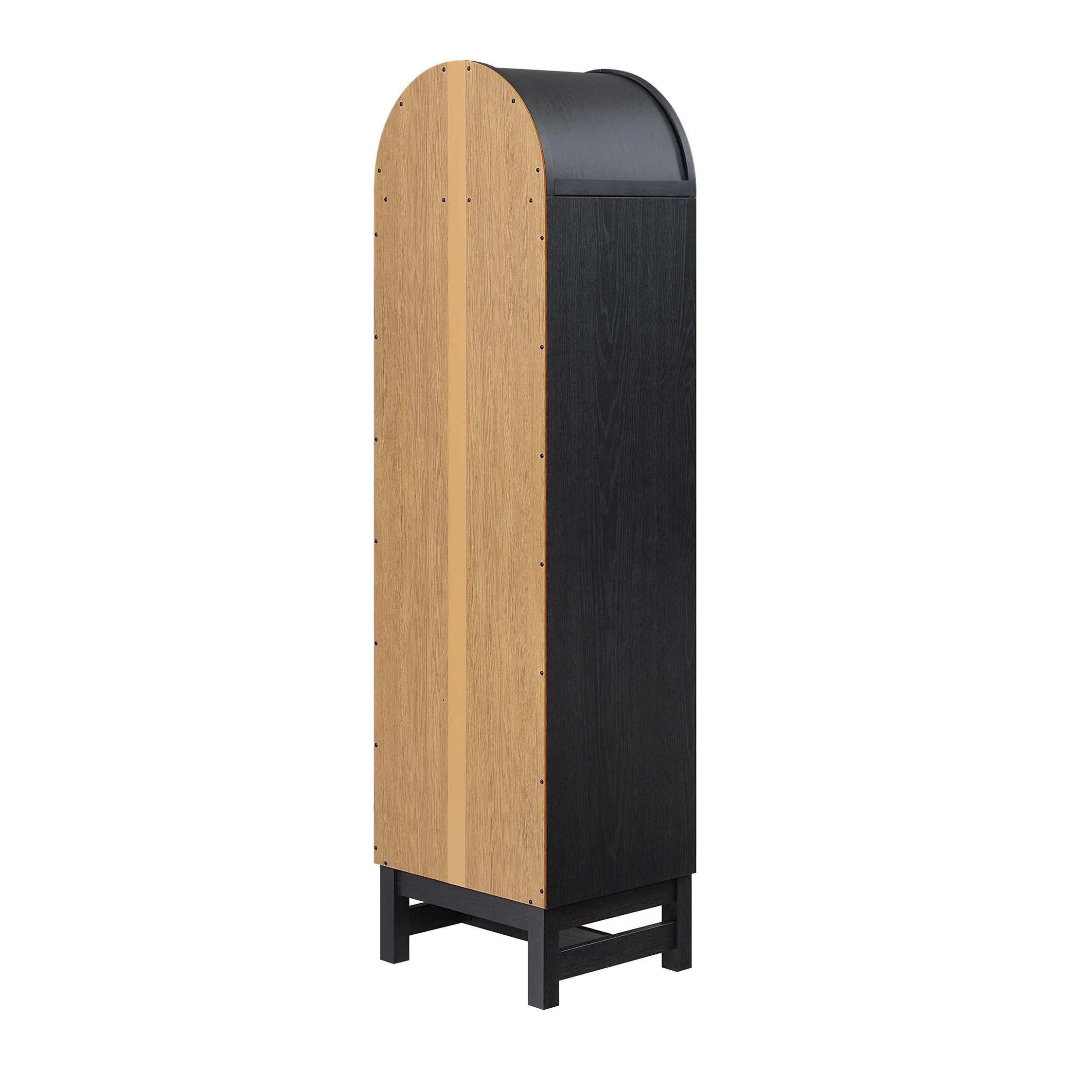 Better Homes & Gardens Juliet Narrow Arch Bookcase, Rich Black and Light Honey - Image 13