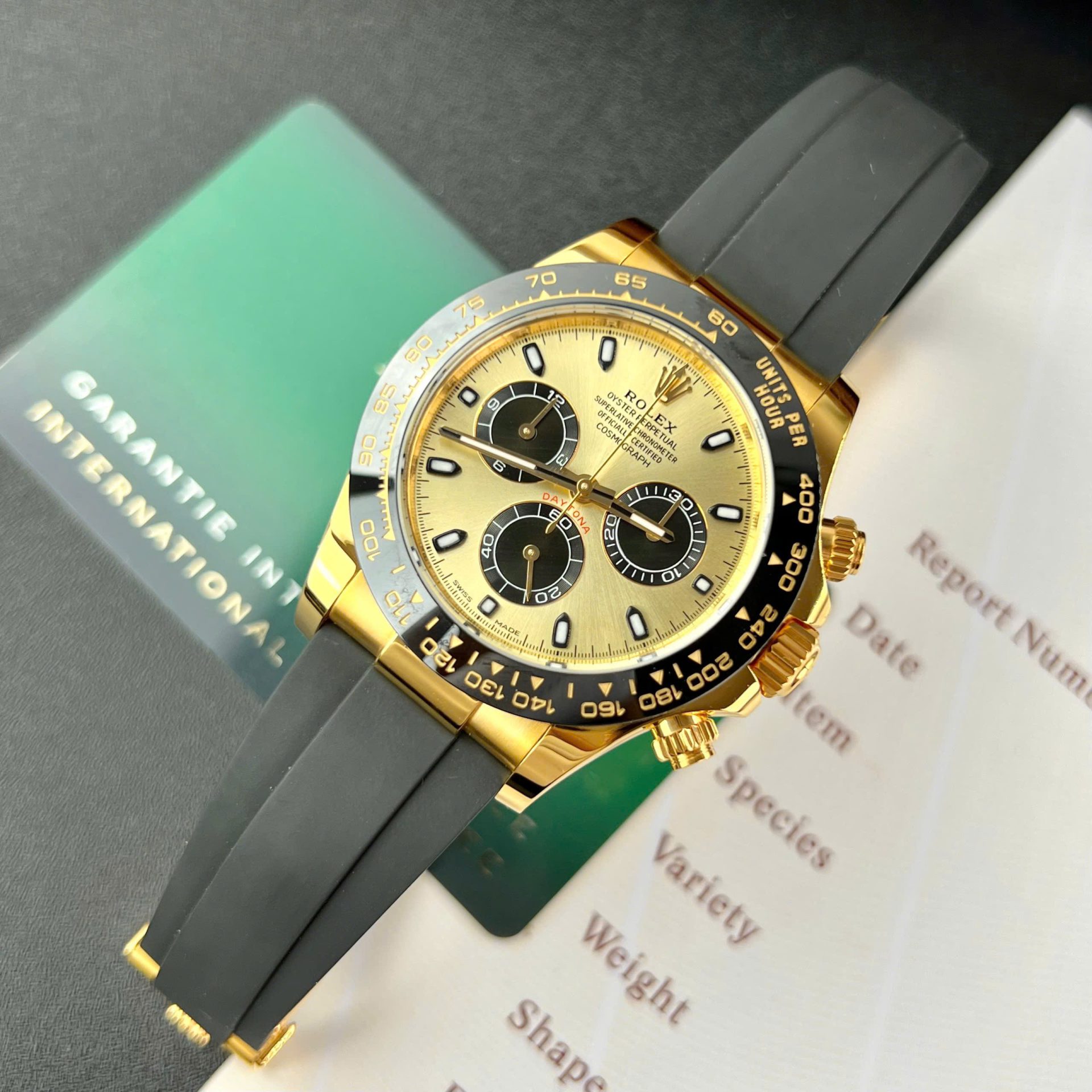 Rolex Daytona Best Replica Watch Gold Wrapped Custom 40mm - Elite Watch Atelier