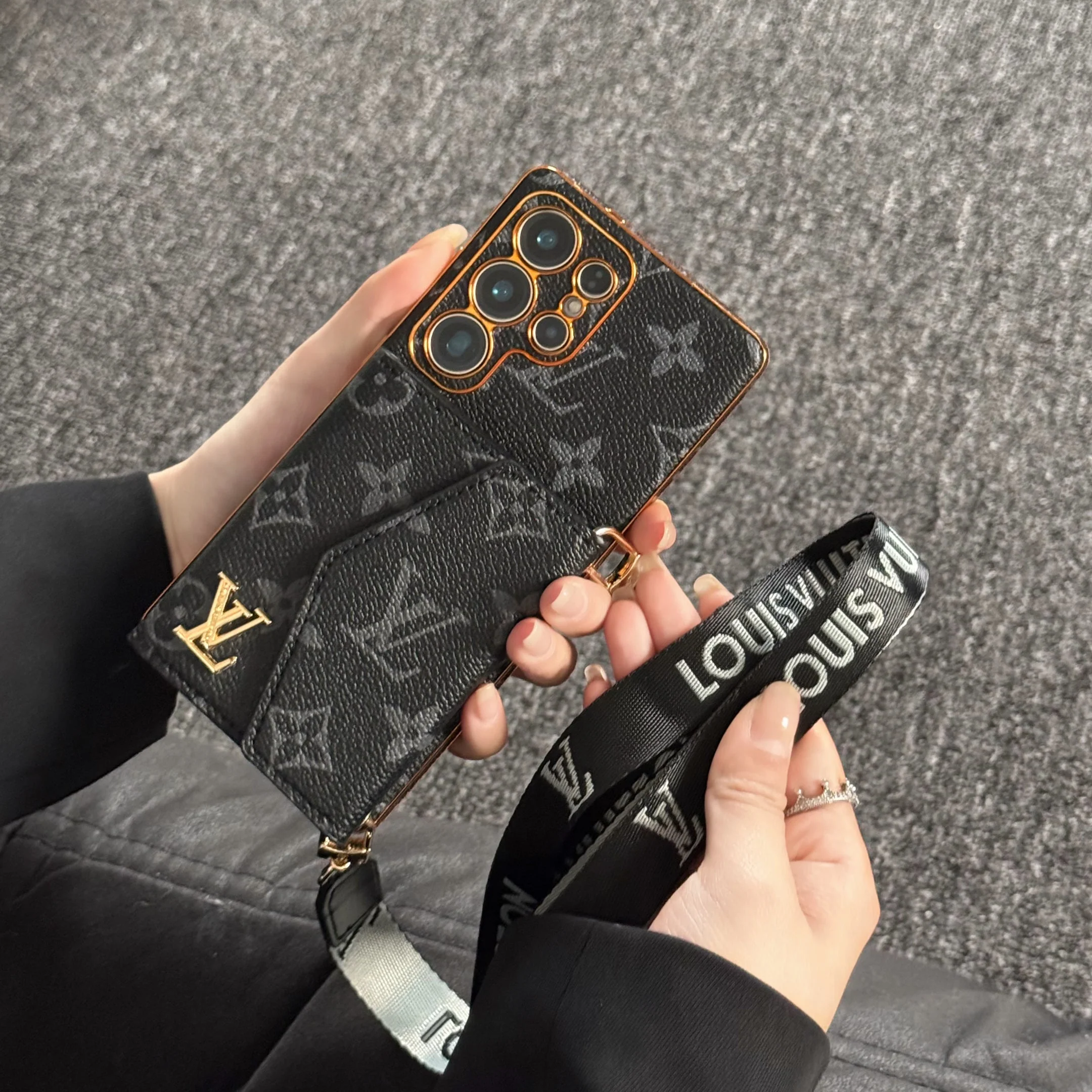 Advanced Leather Samsung Phone Case with Wallet and Strap. - Wholesale & Influencer