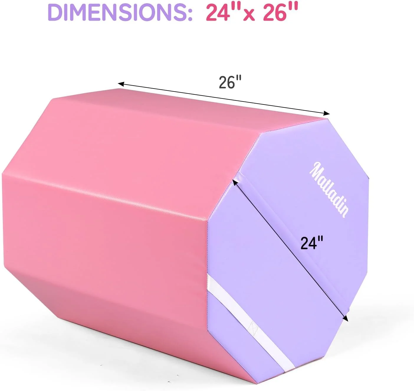 Matladin Octagon Gymnastics Skill Shapes, PVC Pink, 9.7 lb - Image 8