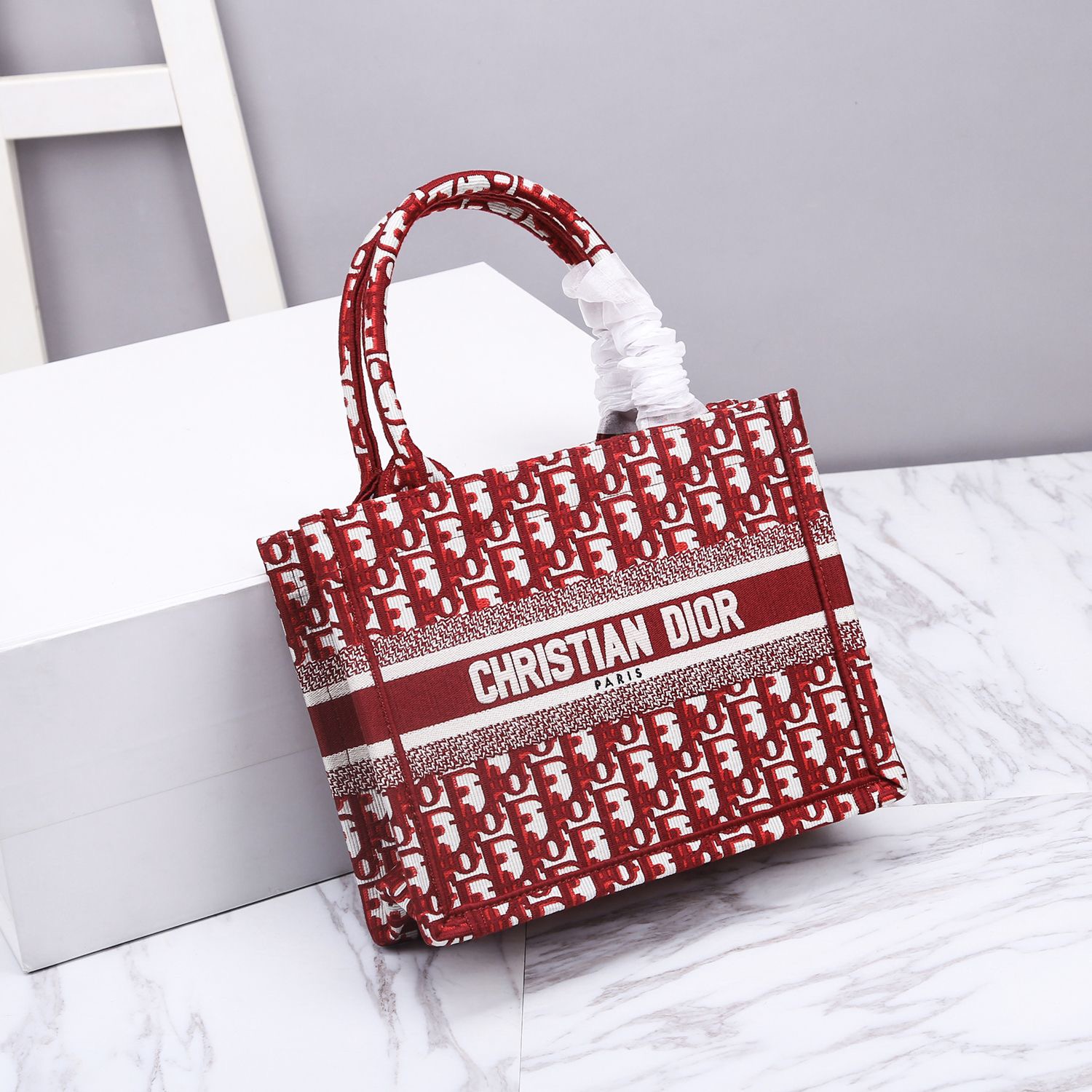Christian Dior Small Dior Book Tote Red, For Women, Women’s Handbags 26.5cm/10.5in CD M1265ZRIW_M17E1:1High-quality replica