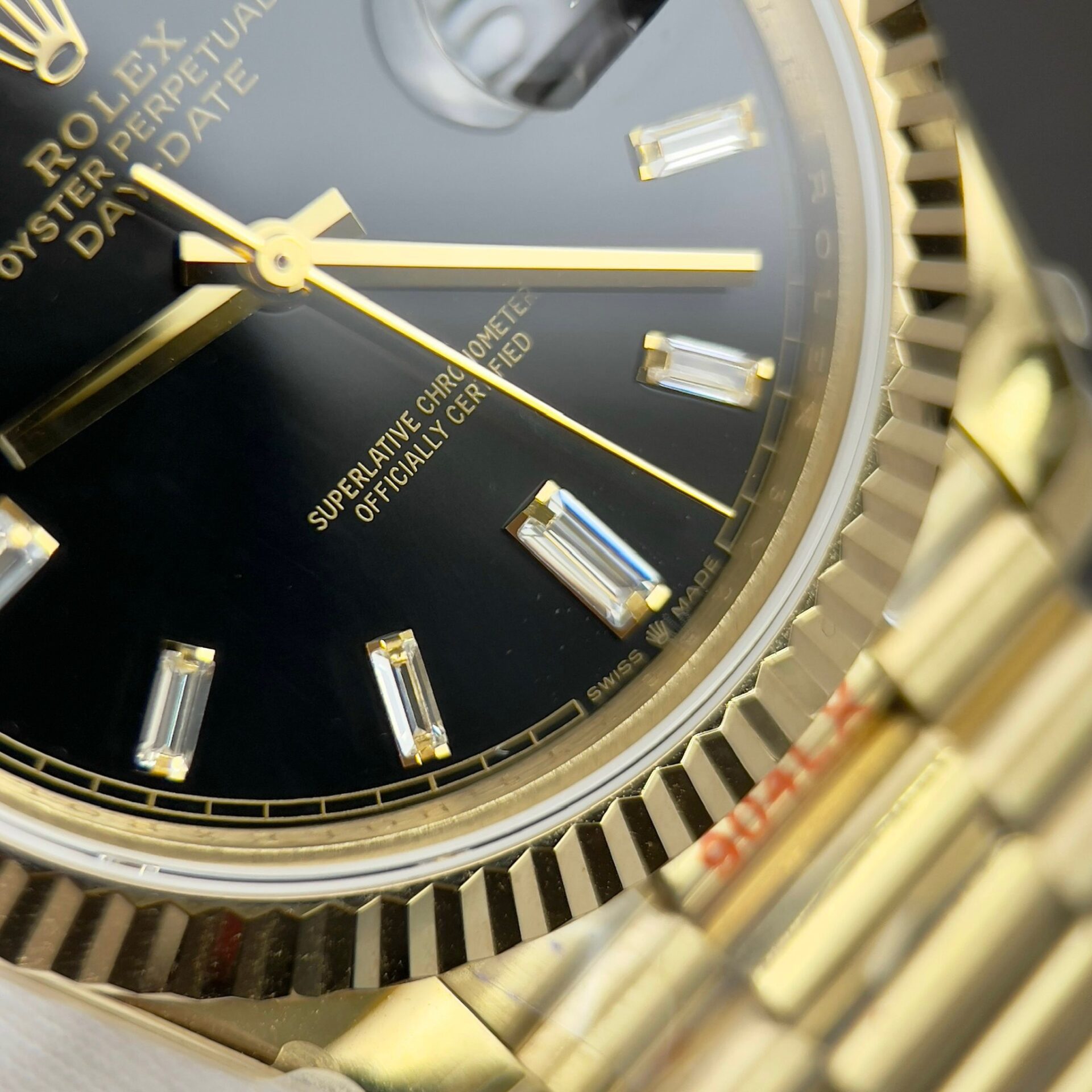 Rolex Day-Date 228238 Replica 11 Watch Black Dial GM Factory 40mm - Elite Watch Atelier