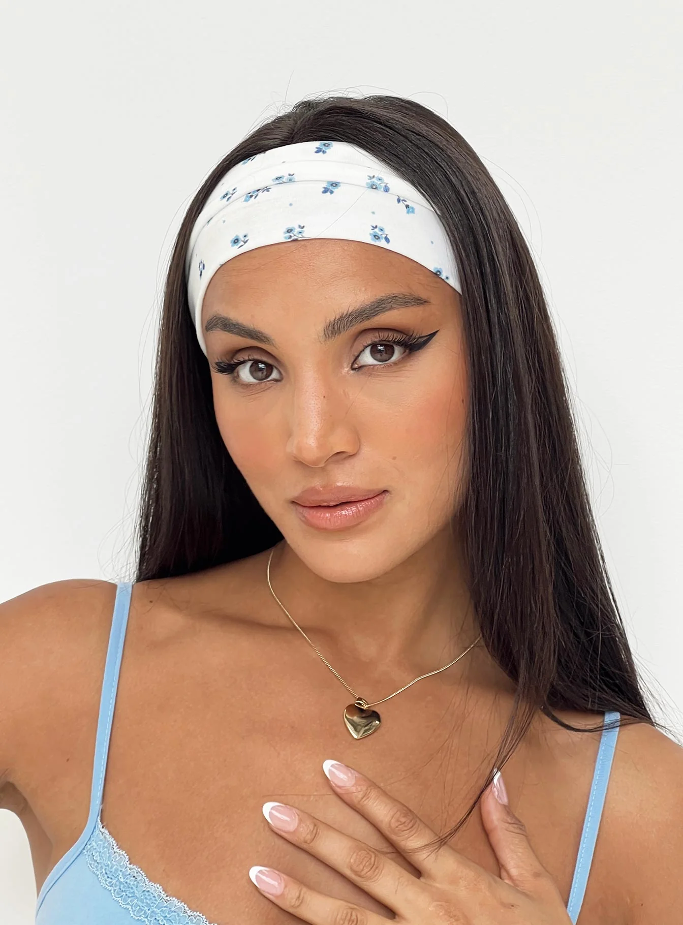 Princess Polly The Juney Headband Blue Floral