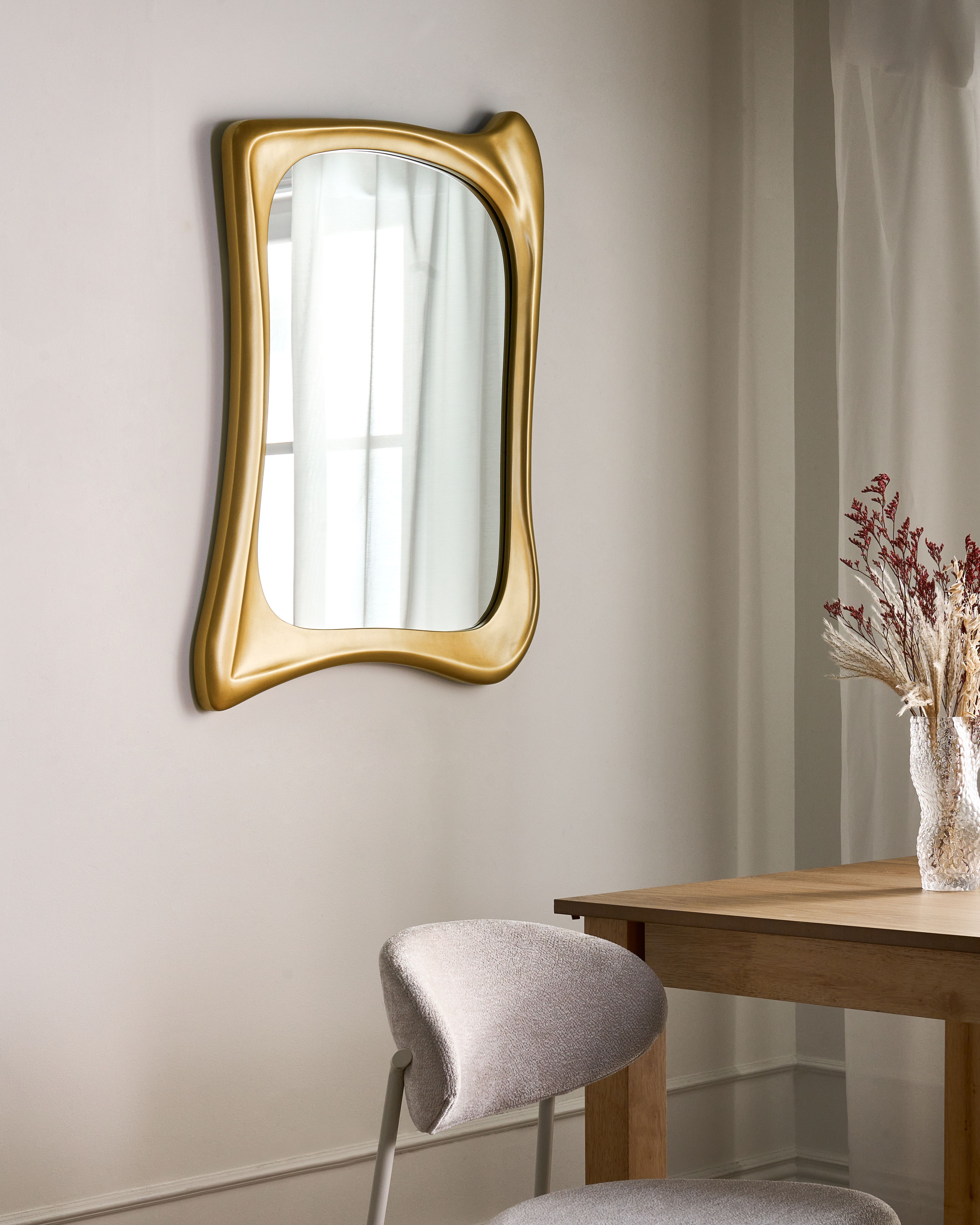 Wall Mirror CONCARNEAU 65 cm 94 cm Gold