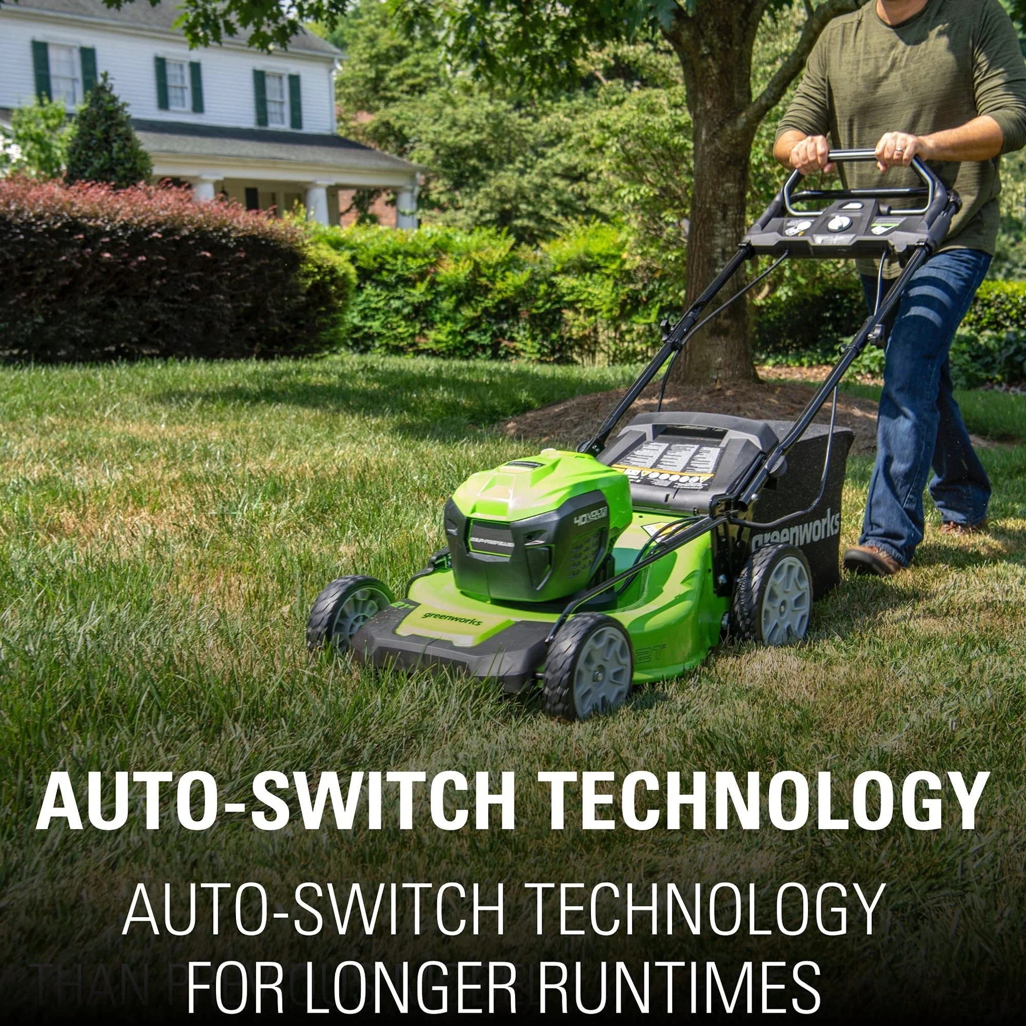 Greenworks 80V Cordless 21 in Self-Propelled Brushless Lawn Mower - Image 9 Greenworks 80V Cordless 21 in Self-Propelled Brushless Lawn Mower - Image 9