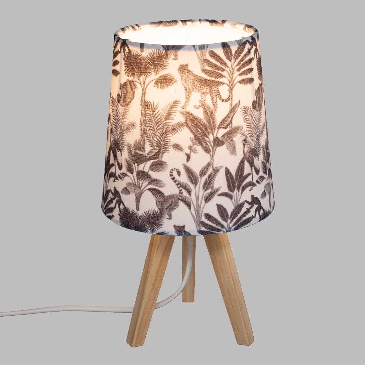 Kids tripod lamp "Jungle" H.24 cm