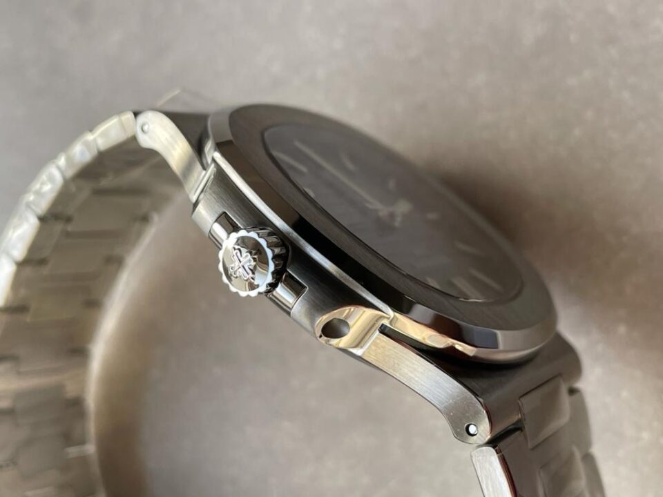 Replica PATEK PHILIPPE Nautilus 5711 PPF 1:1 Best Edition Gray Textured Dial on SS Bracelet 324CS - Top club