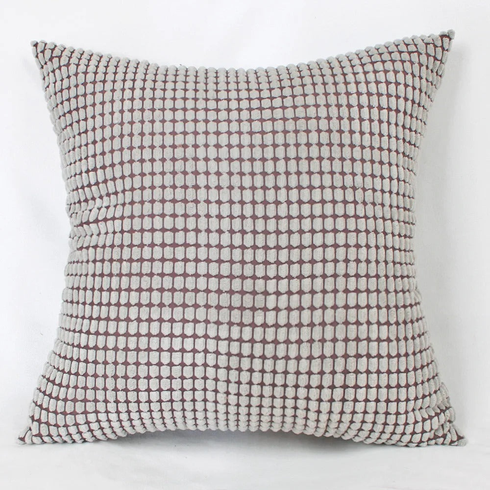 PlushHaven | Katoenen Corduroy Maïskorrel Kussenhoes