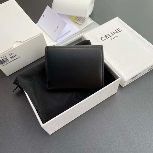 CELINE TRIOMPHE shiny cow leather wallet