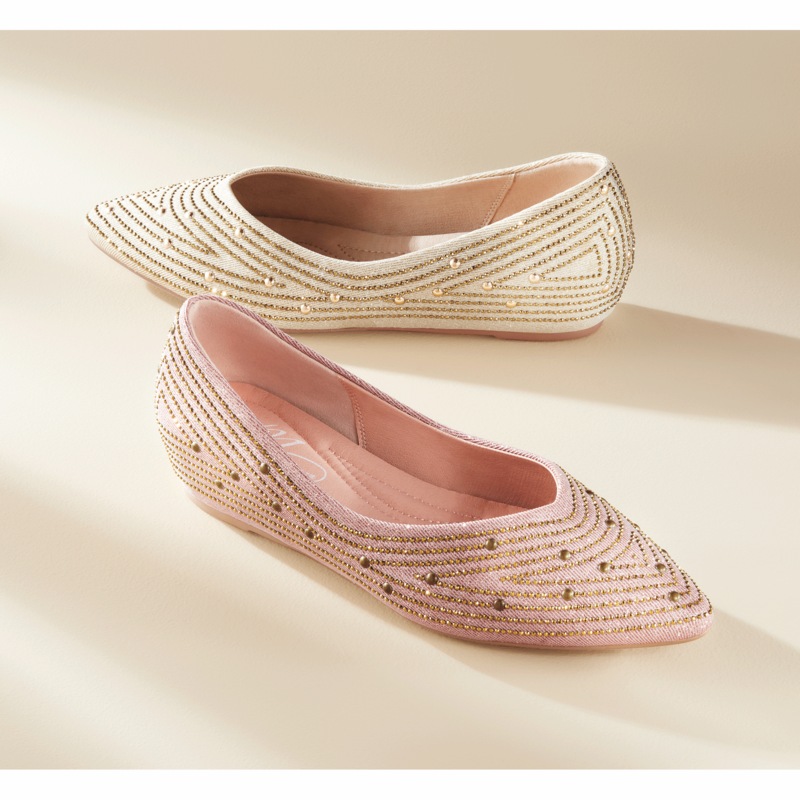 Midnight Velvet Studded Flat - MIDNIGHT VELVET CATALOG