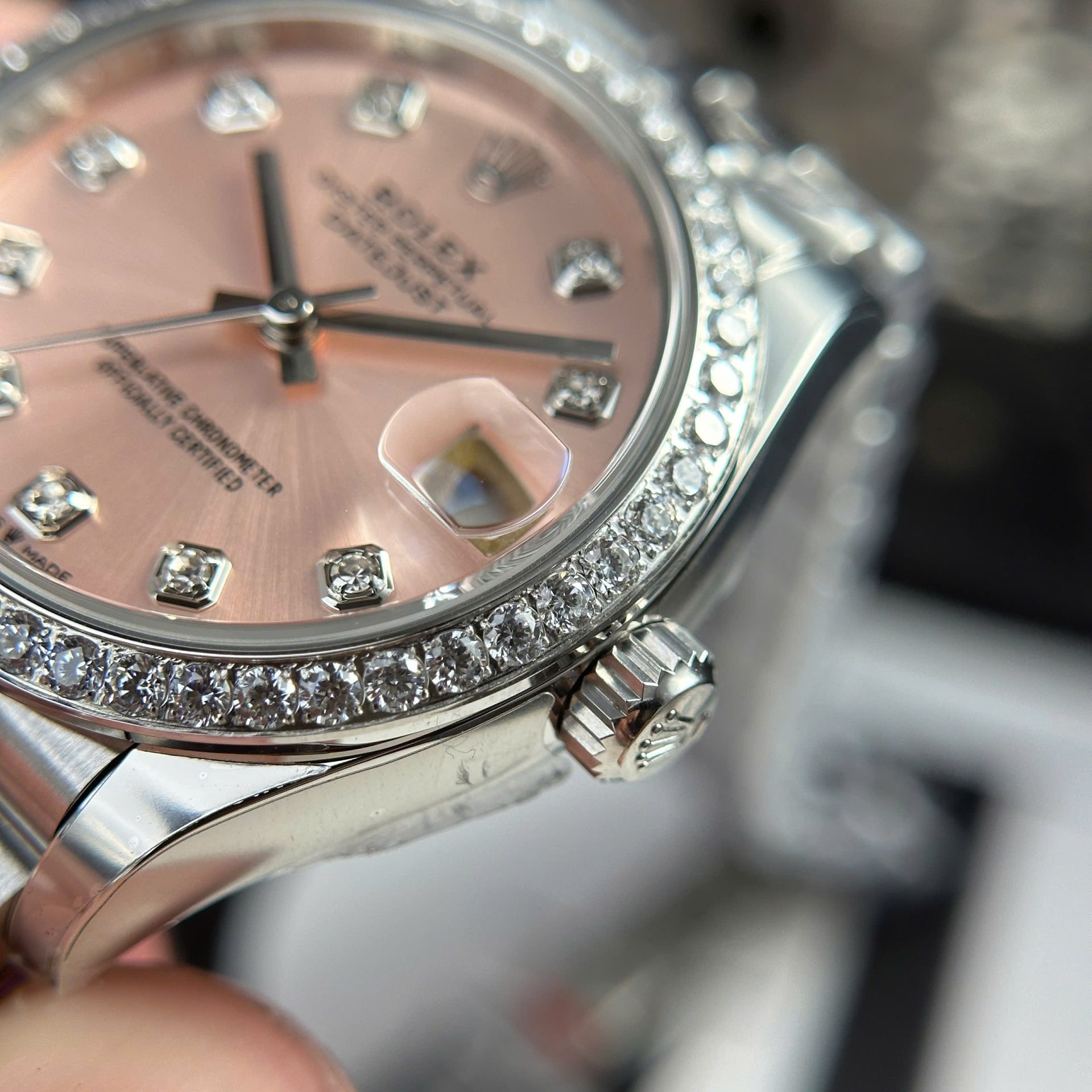 Rolex DateJust Replica Watch Women Dial Pink Jubilee Strap THB Factory 31mm - Elite Watch Atelier