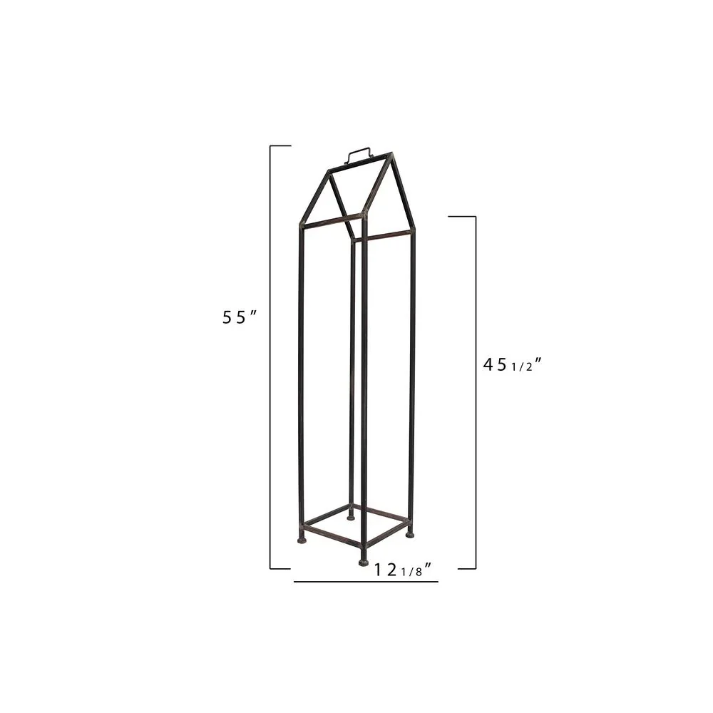 3R Studios House Shaped Metal Log Holder, 13 in. L x 12.5 in. W x 55.75 in. H - Image 8 3R Studios House Shaped Metal Log Holder, 13 in. L x 12.5 in. W x 55.75 in. H - Image 8