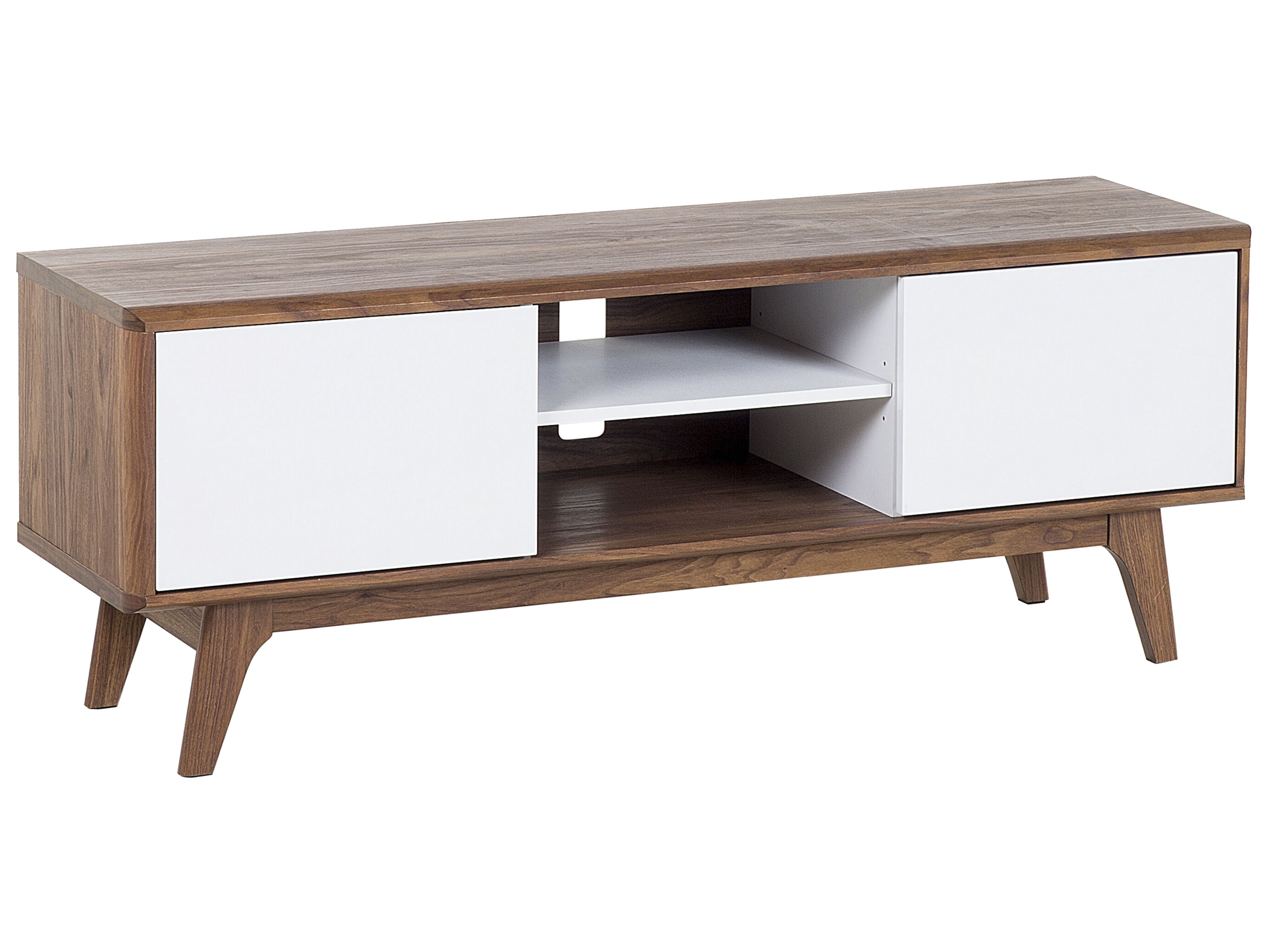 TV Stand ROCHESTER Brown/ White