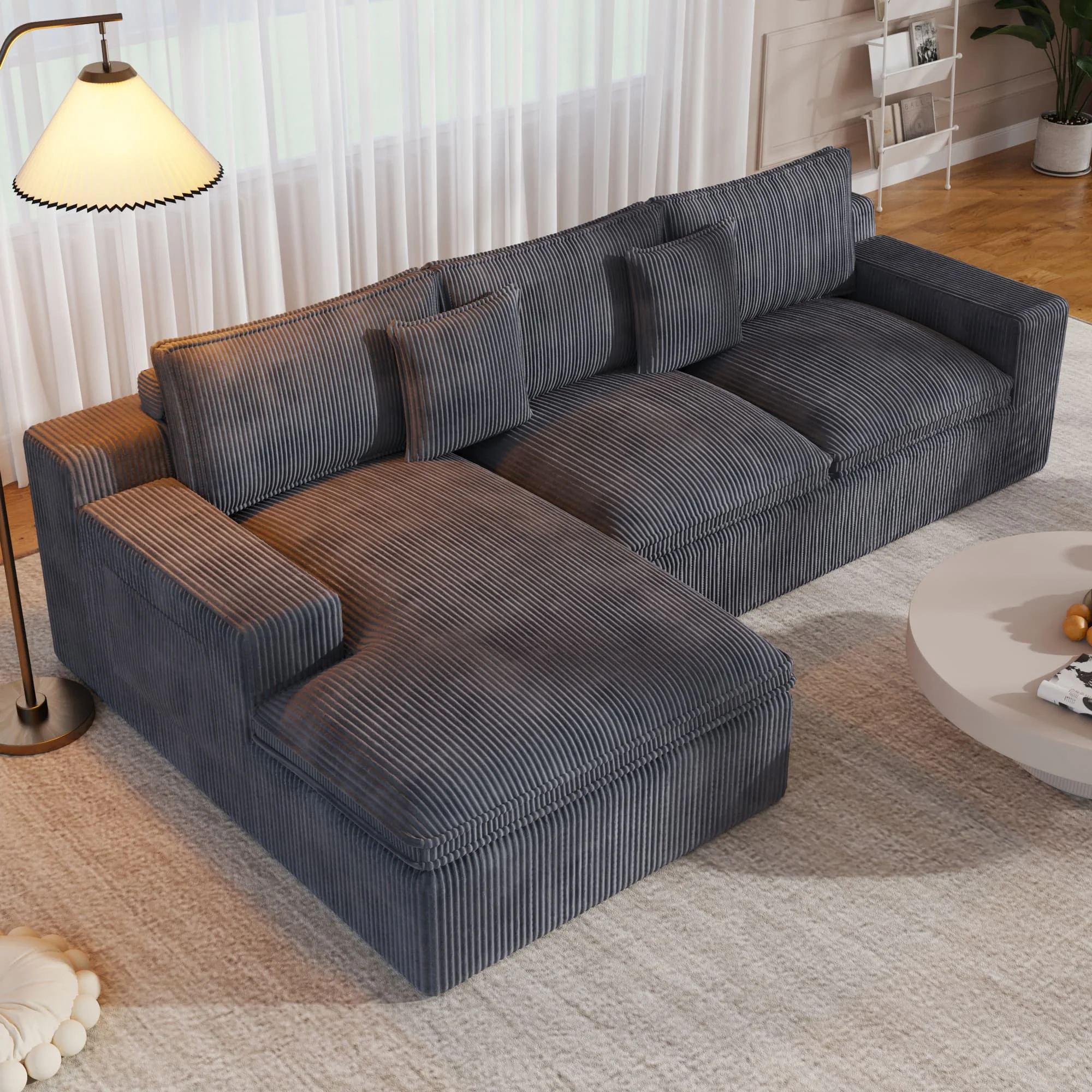 108�� Modular Sectional Sofa, Cloud Sectional Couch with Deep Seat, Modern Modular L-Shape Sofa Couch with Chaise,Upholstered Couches for Living Room Bedroom - Image 20