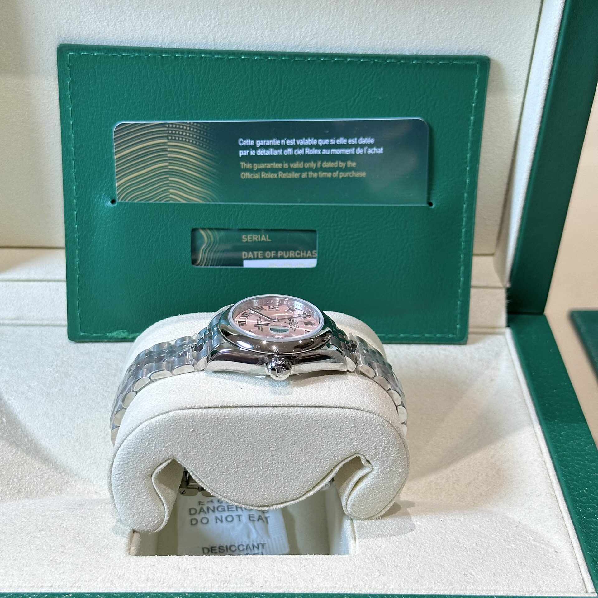Rolex Datejust Replica Watch Jubilee Strap Pink Dial EW 31mm - Top club