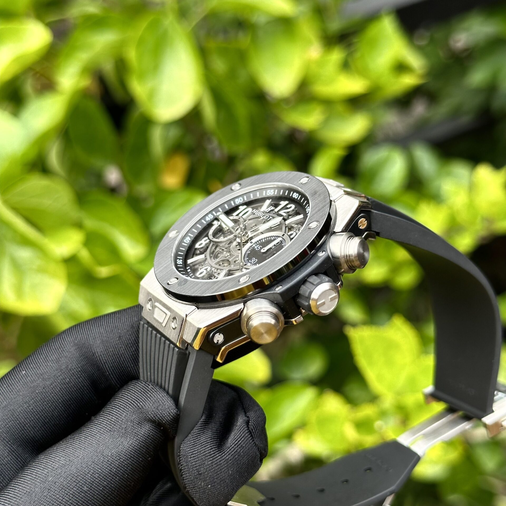 Hublot Big Bang Unico Replica 1:1 Watch Black Rubber Strap BBF 44mm - Top club
