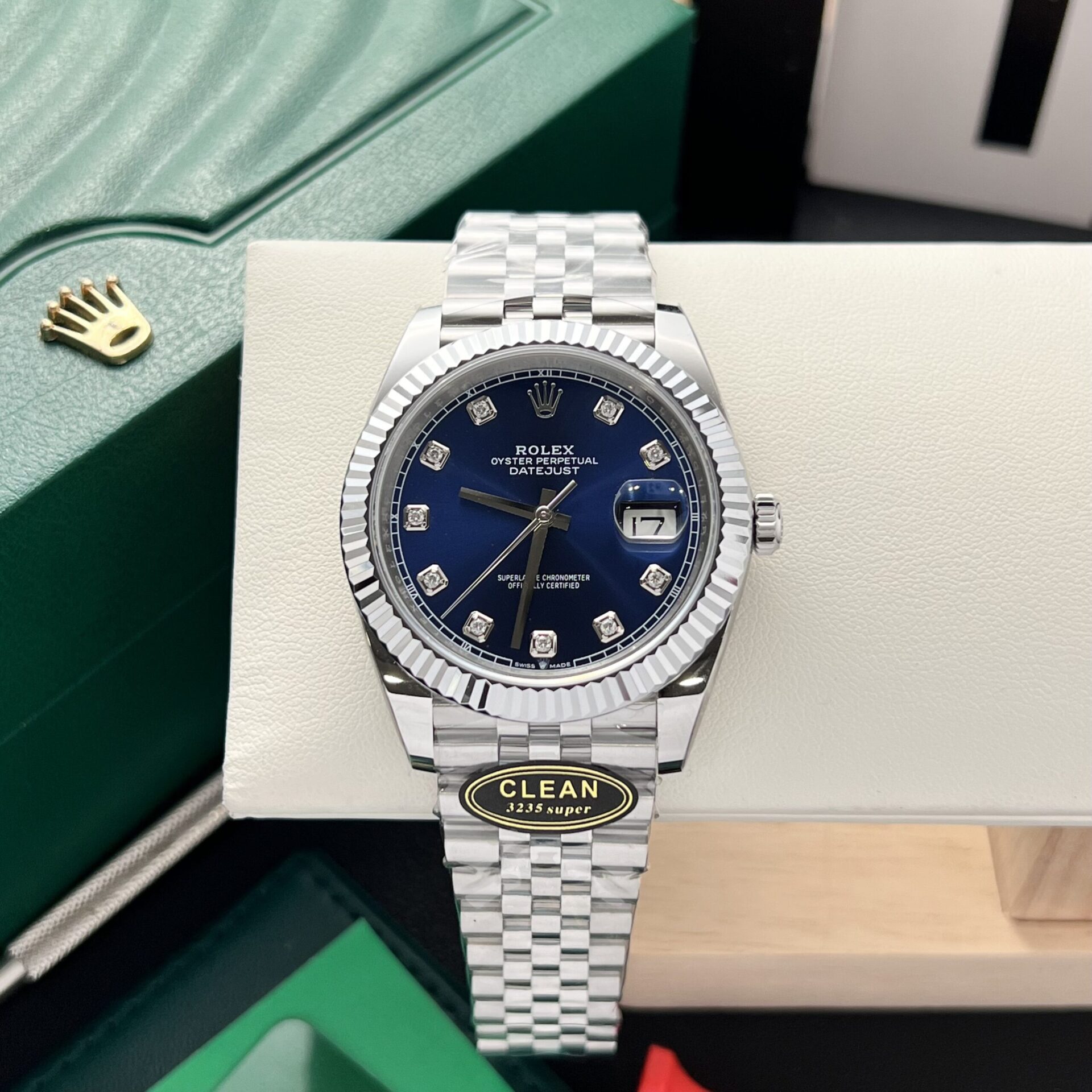 Rolex Replica Watch Datejust 126334 Blue Dial Clean Factory 41mm - Elite Watch Atelier