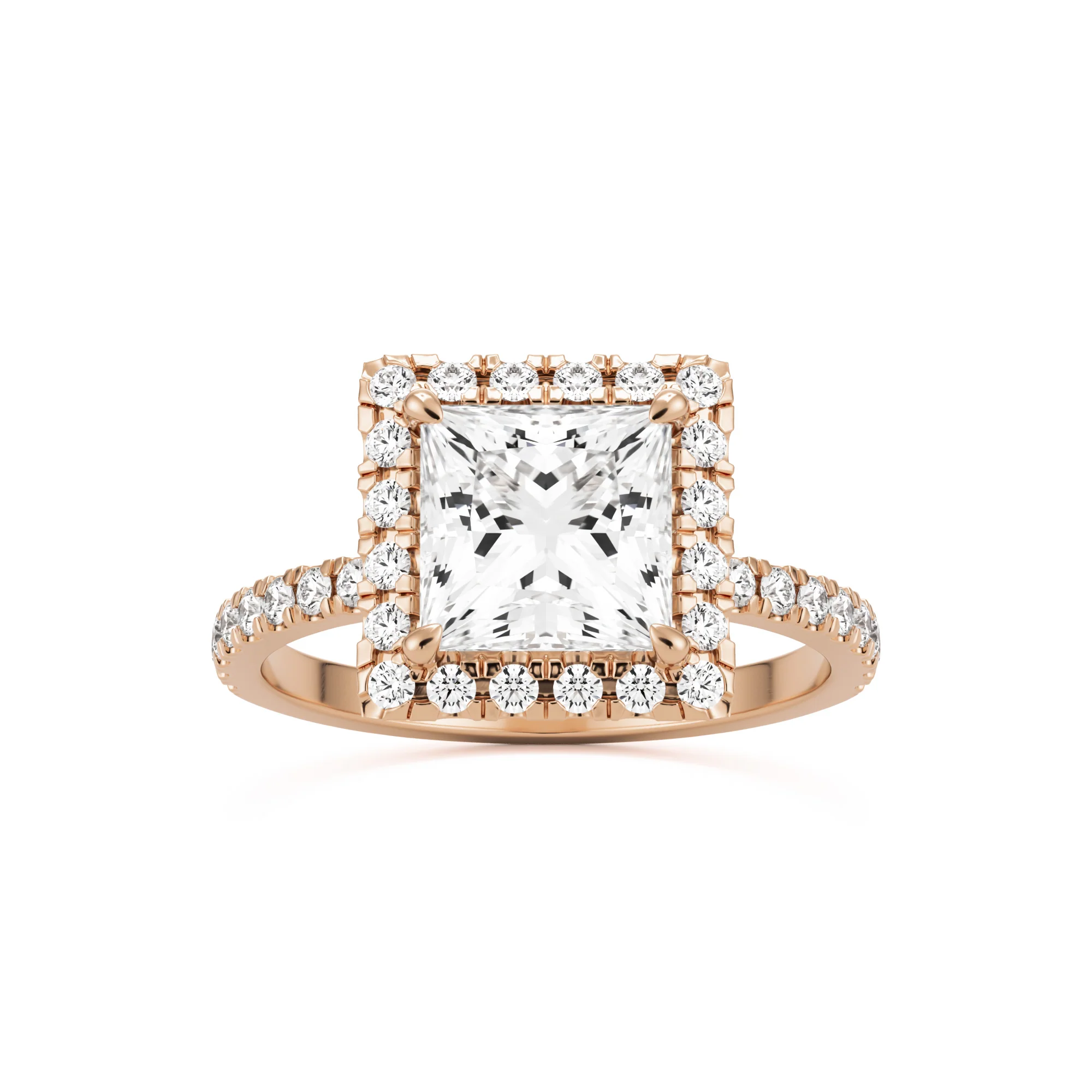 The Square Halo Pavé