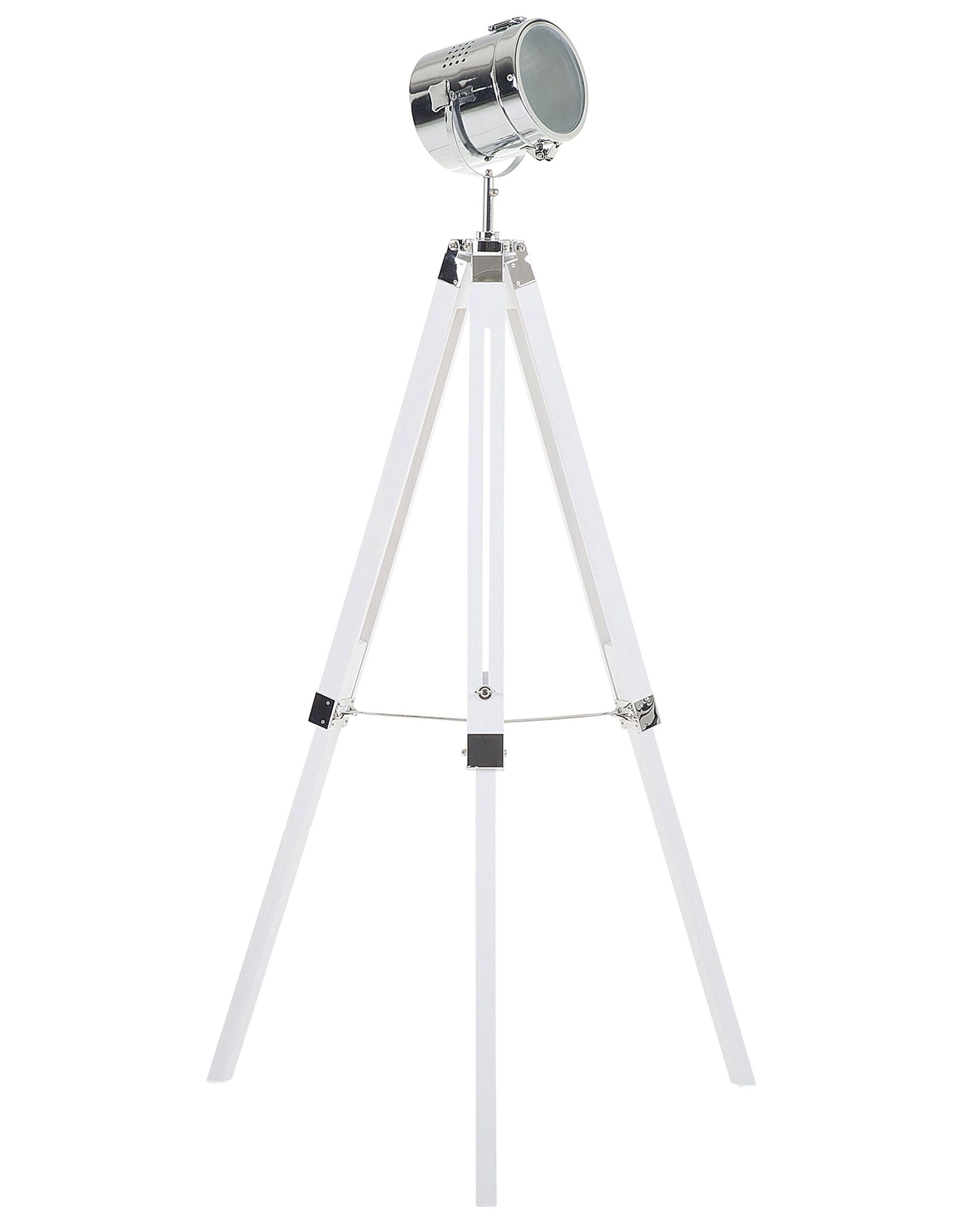 Floor Lamp ALZETTE Pine Wood White