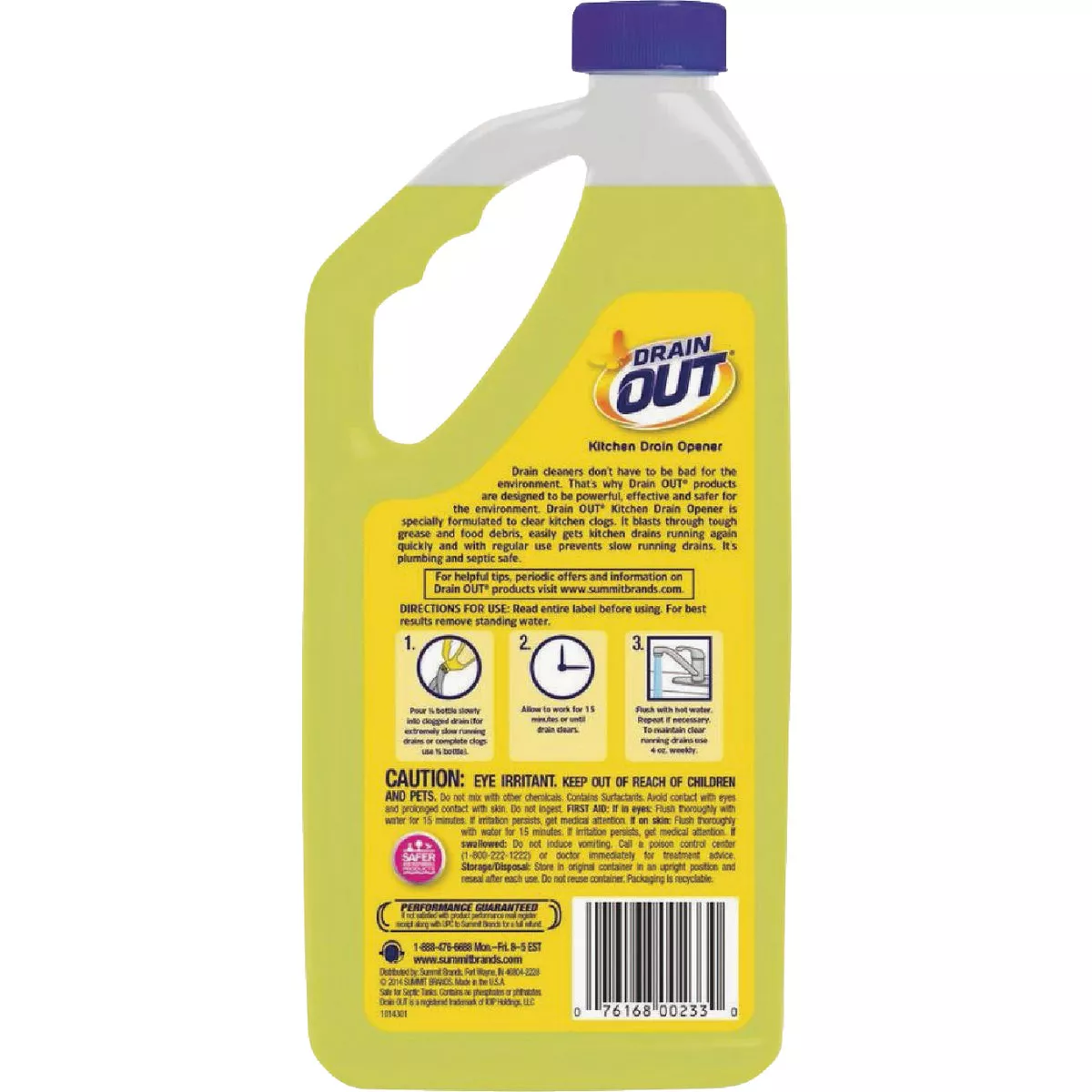 DrainOut 32 Oz. Liquid Kitchen Drain Opener