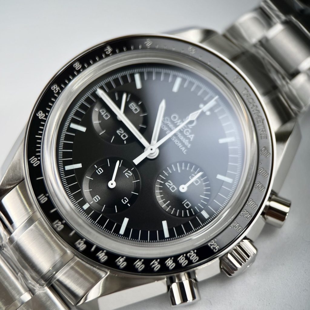 Omega SpeedMaster Moonwatch Chronograph Replica 11 Watches Black Dial 42mm - Top club