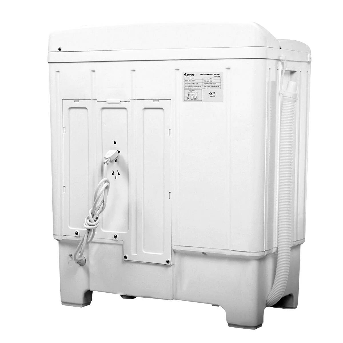 Costway 17.6 lb Portable Mini Compact Twin Tub Washing Machine Washer Spin Dryer - Image 12