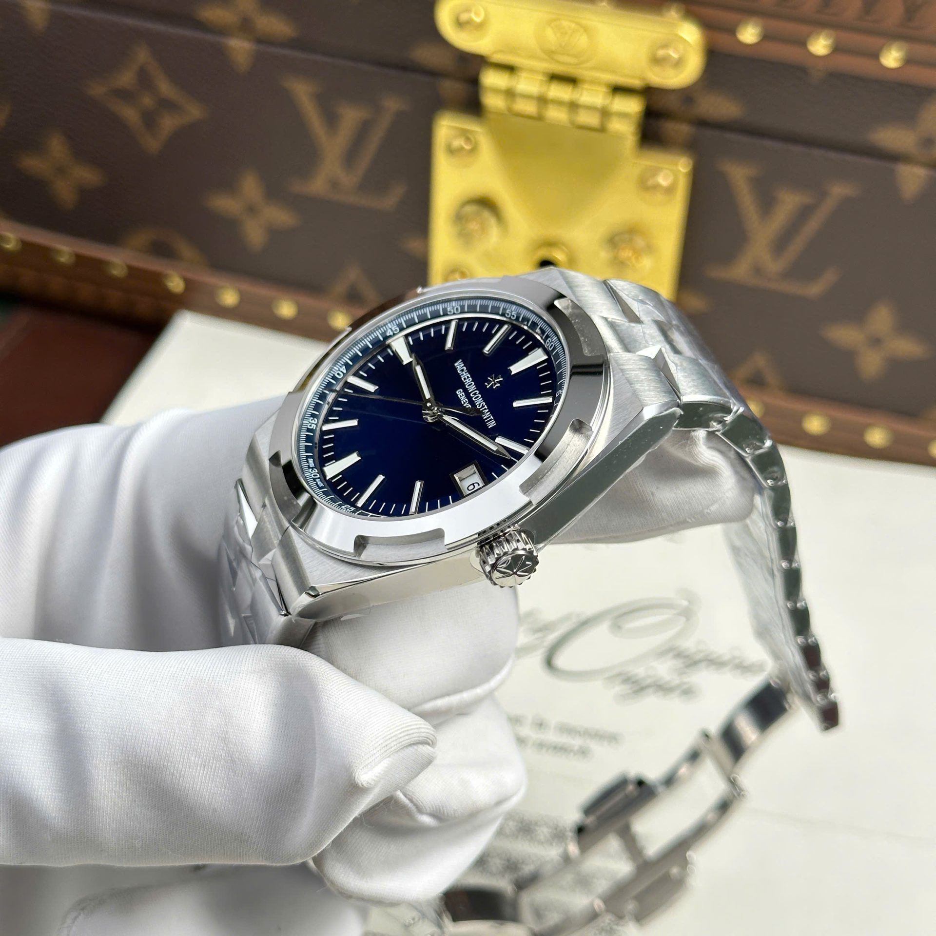 Vacheron Constantin Overseas 4500V Replica Watch Dial Blue PPF Factory 41mm - Top club