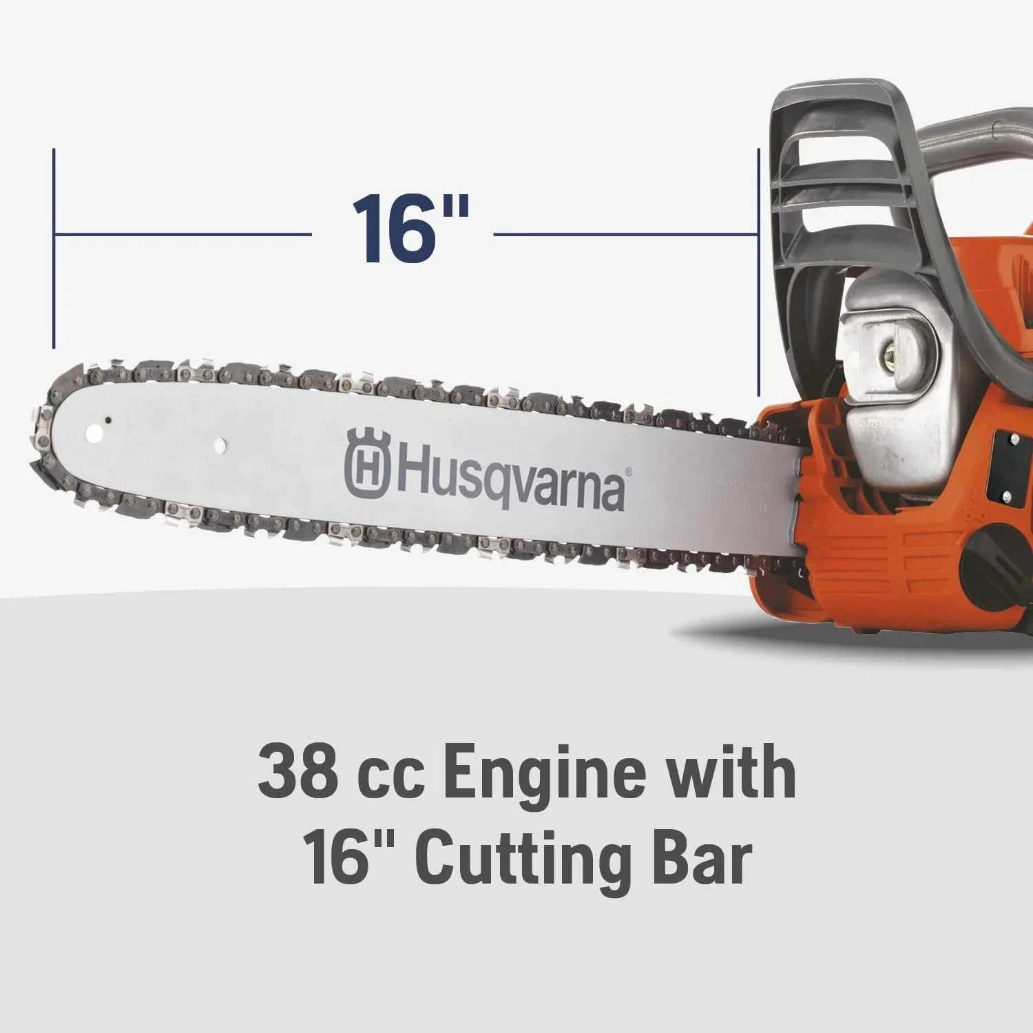 Husqvarna Gas Powered Chainsaw, 38-cc 2.1-HP 2-Cycle X-Torq Engine, 16 Inch - 135 Mark II - Image 2 Husqvarna Gas Powered Chainsaw, 38-cc 2.1-HP 2-Cycle X-Torq Engine, 16 Inch - 135 Mark II - Image 2