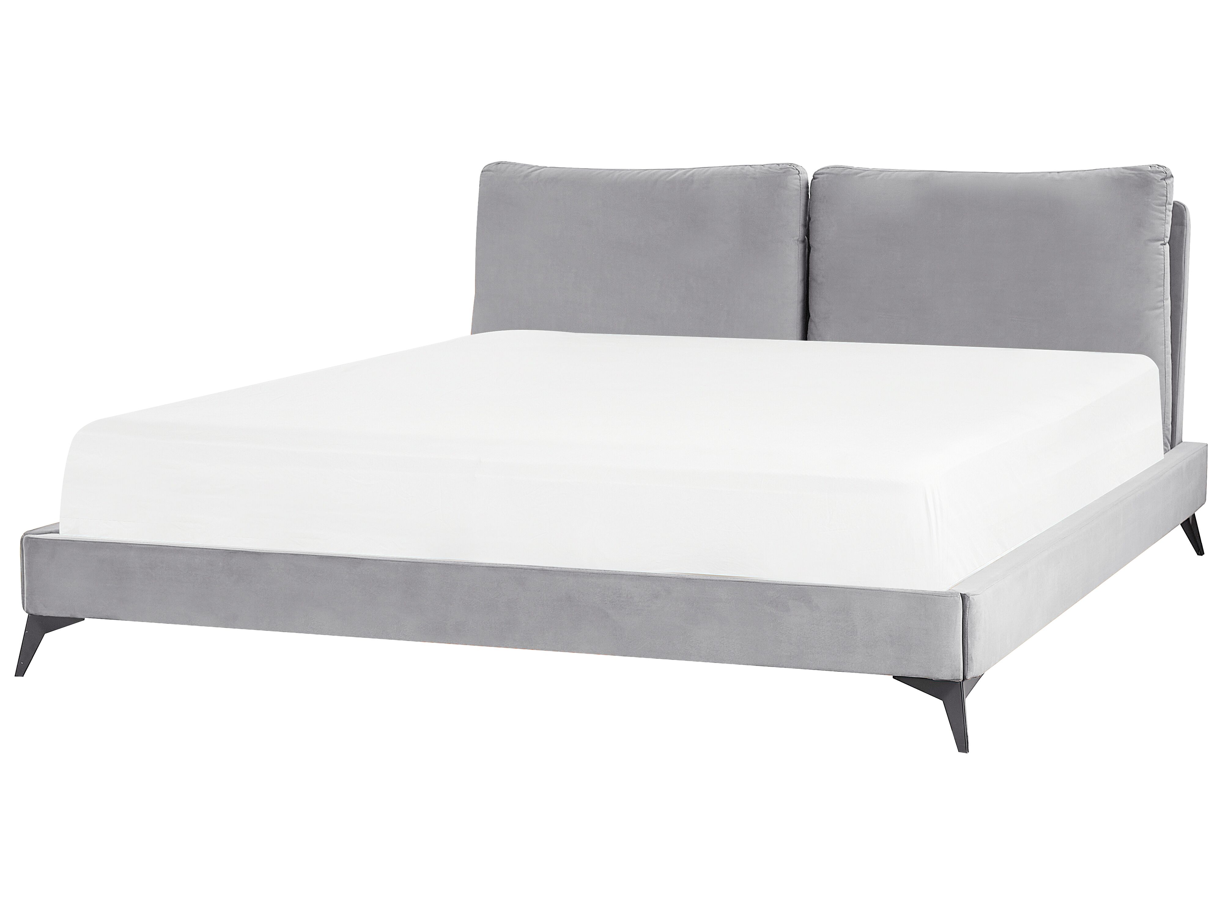 Bed Velvet MELLE 180 x 200 cm (EU Super King) Grey