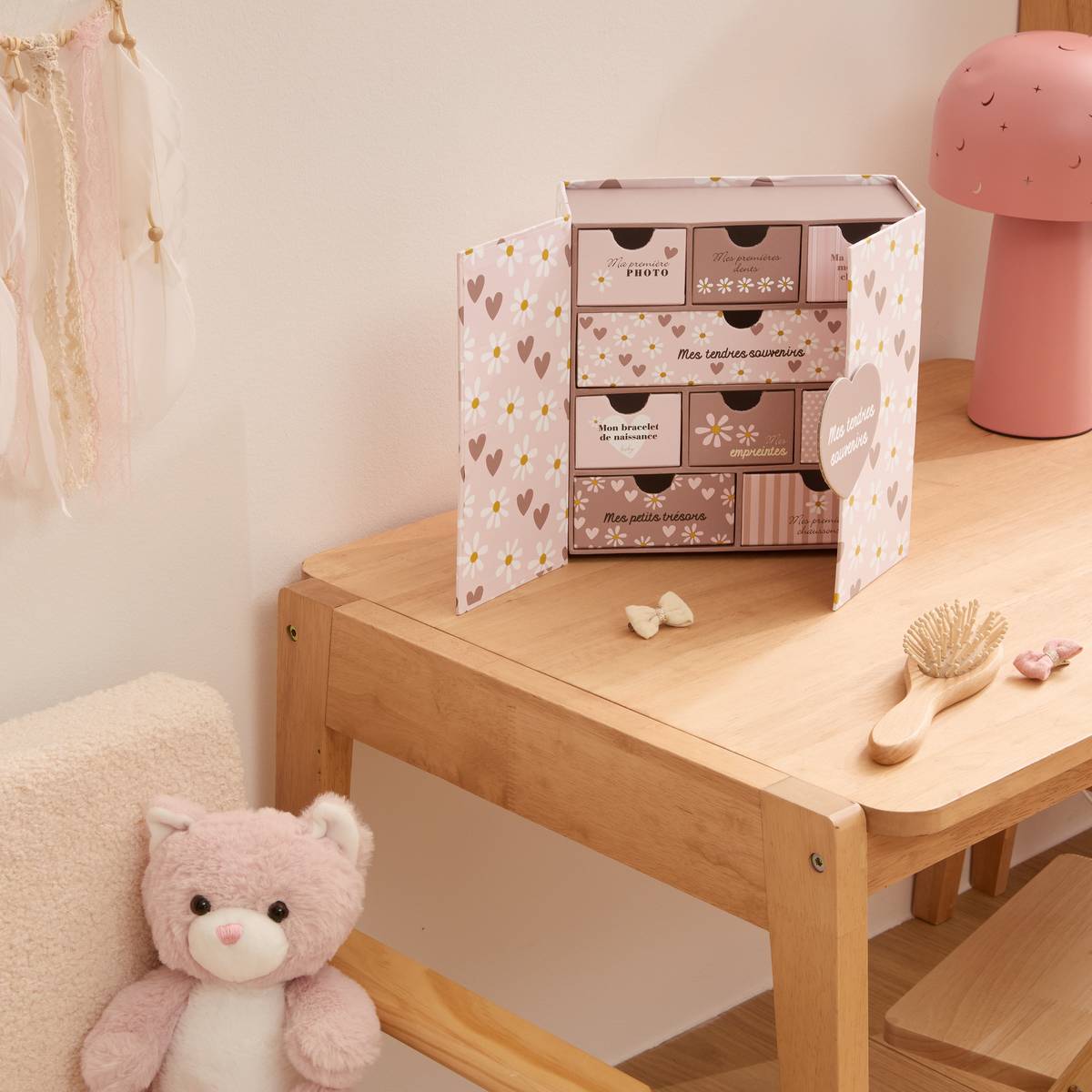 "Cilia" Memory Box Pink, 22.3x21.5 cm