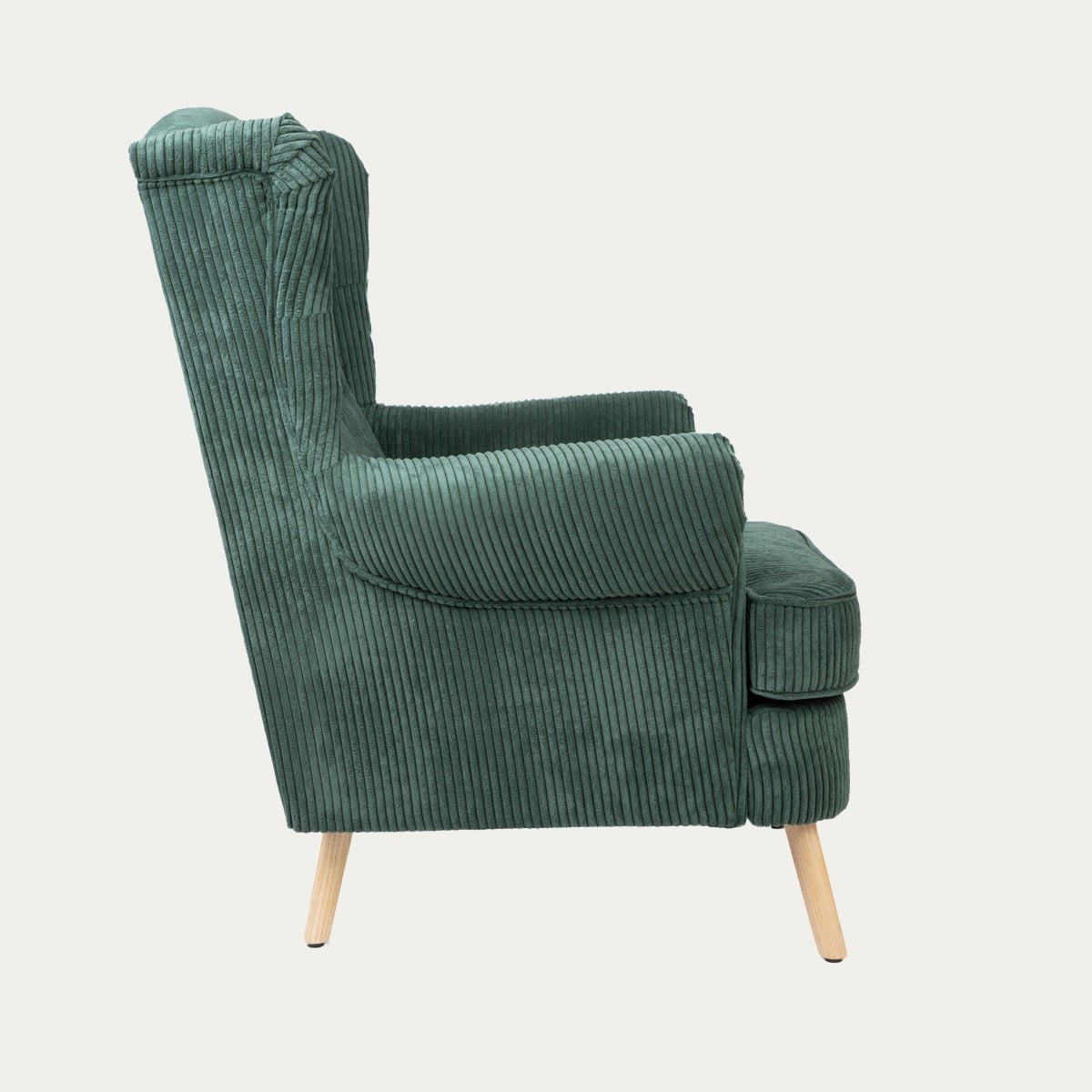 Fotel FOSSBY FASO sztruksowy zielony 86x85x108 cm