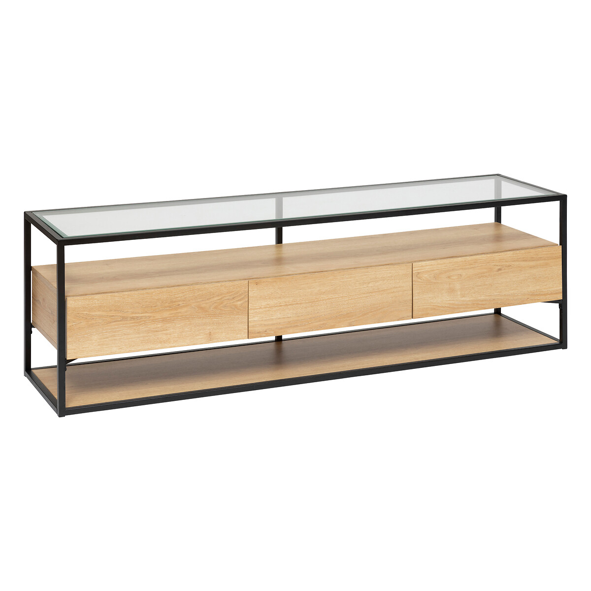 TV stand with 3 drawers "Aldea" Beige, 160x50x40 cm