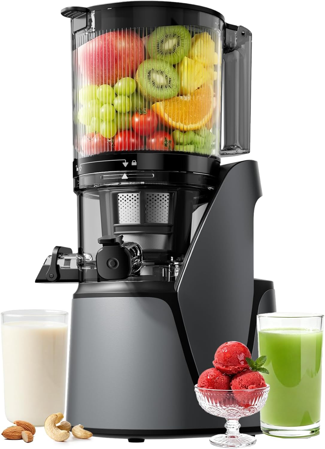 Juicer Machines, 3-in-1 Cold Press Juicer with 6.5