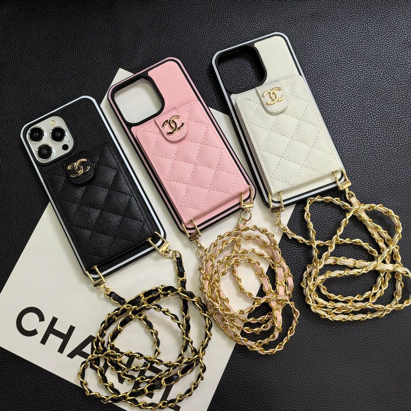 C.C Crossbody Leather iPhone Case - Wholesale & Influencer