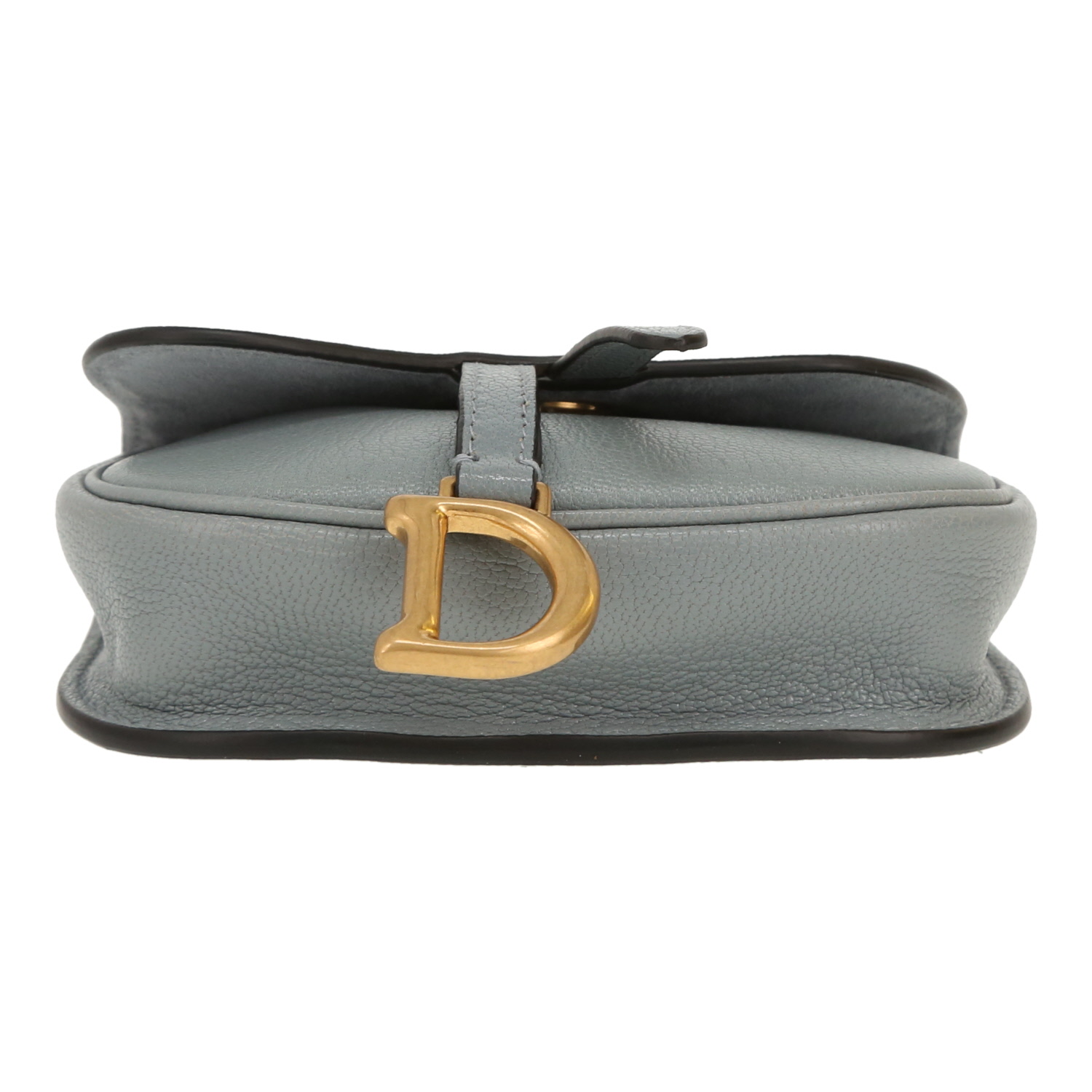 Dior Saddle micro shoulder bag in blue leather1:1High-quality replica